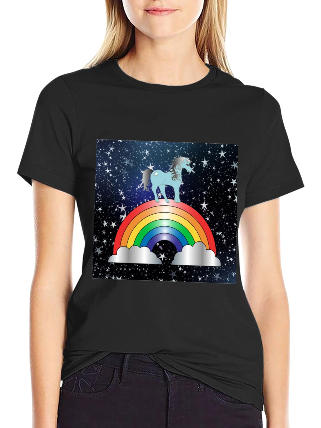 Rainbow Unicorn Galaxy T-Shirt