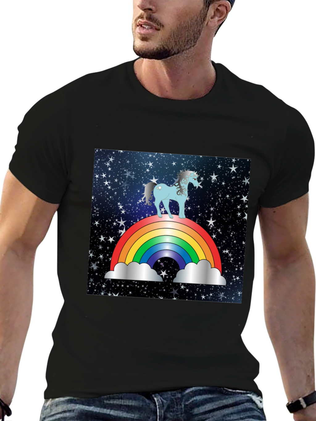 Rainbow Unicorn Galaxy T-Shirt