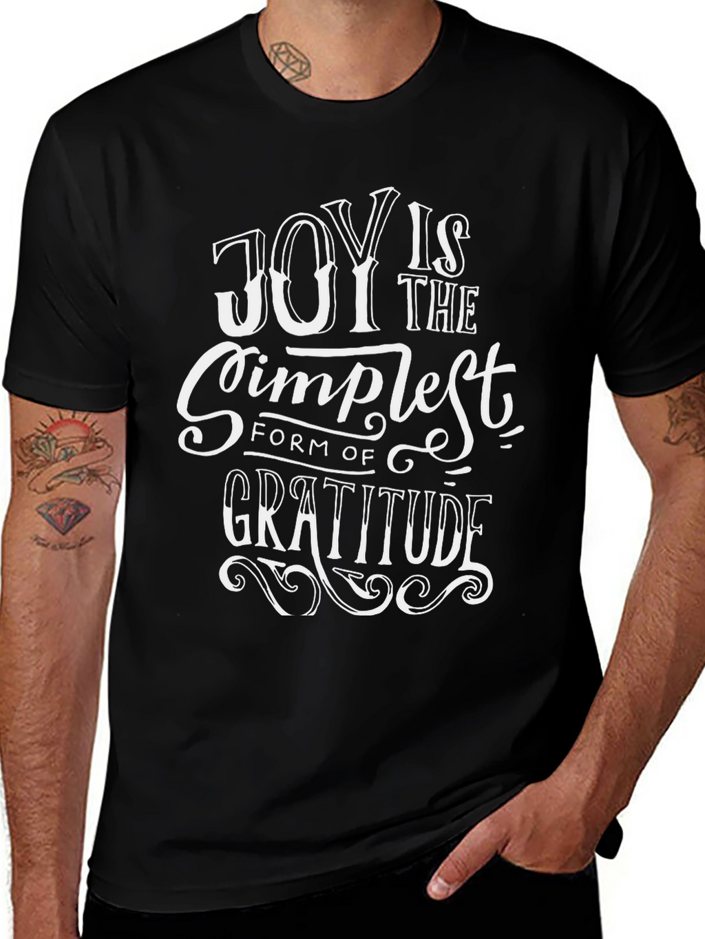 Joy Gratitude T-Shirt - Motivational Tee