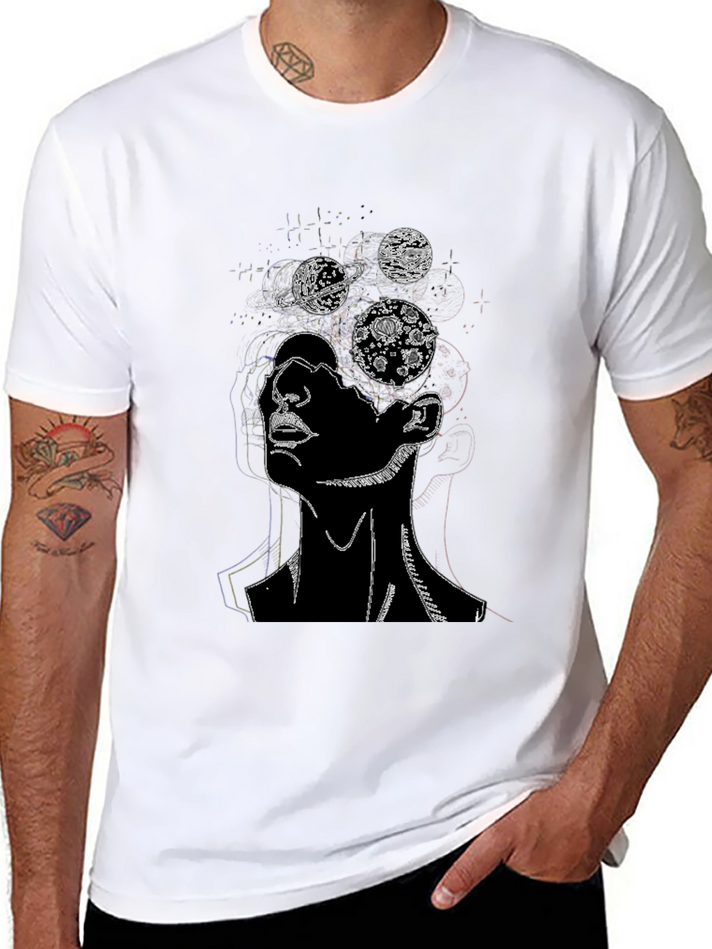 Cosmic Mind T-Shirt - Black Graphic Tee