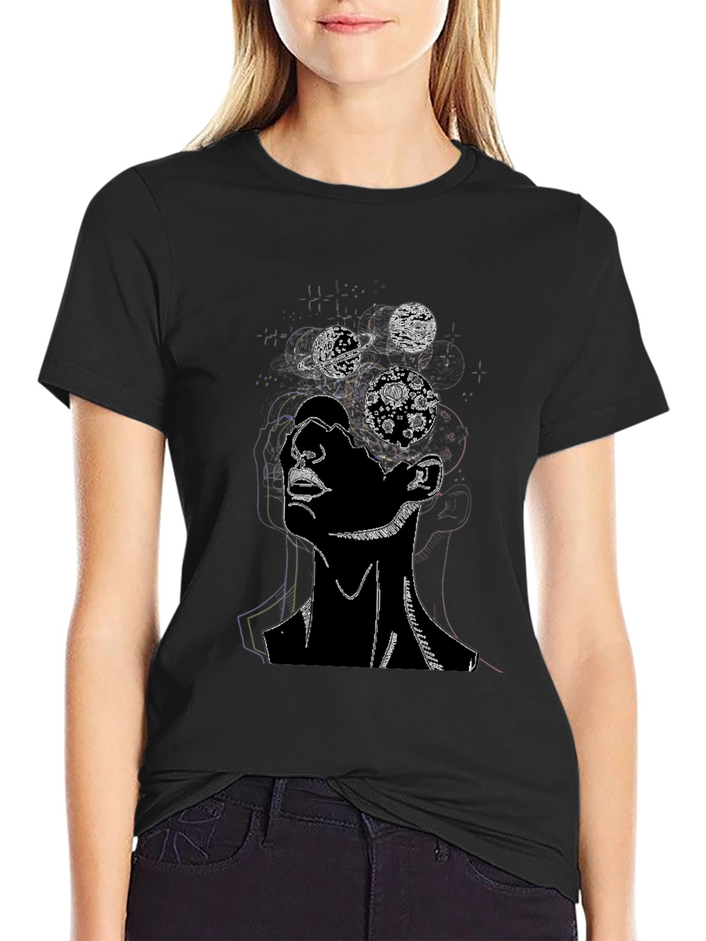 Cosmic Mind T-Shirt - Black Graphic Tee