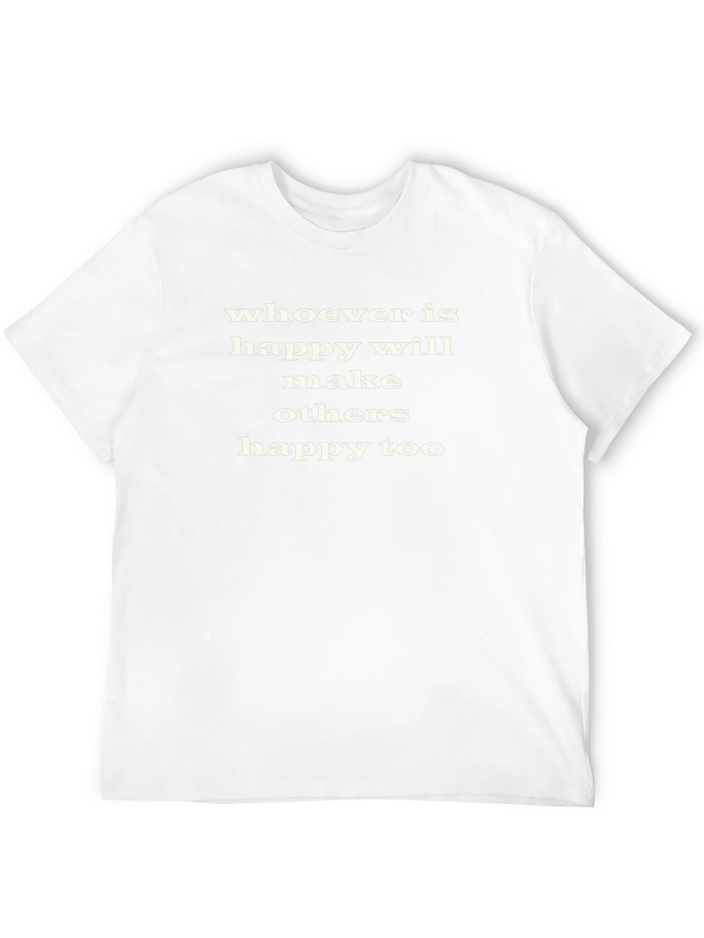 Happy Makes Happy T-Shirt - Black Cotton Tee