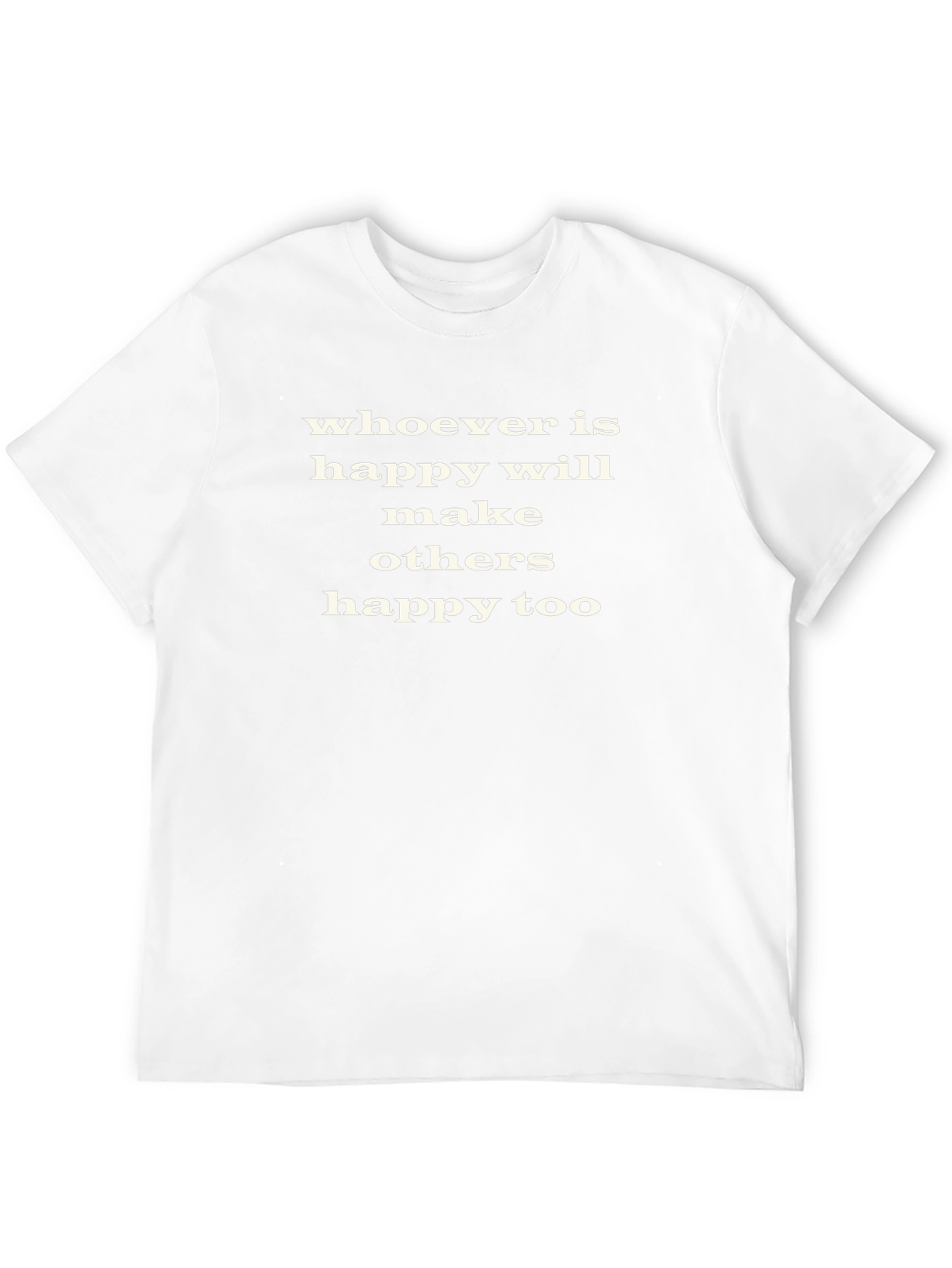 Happy Makes Happy T-Shirt - Black Cotton Tee