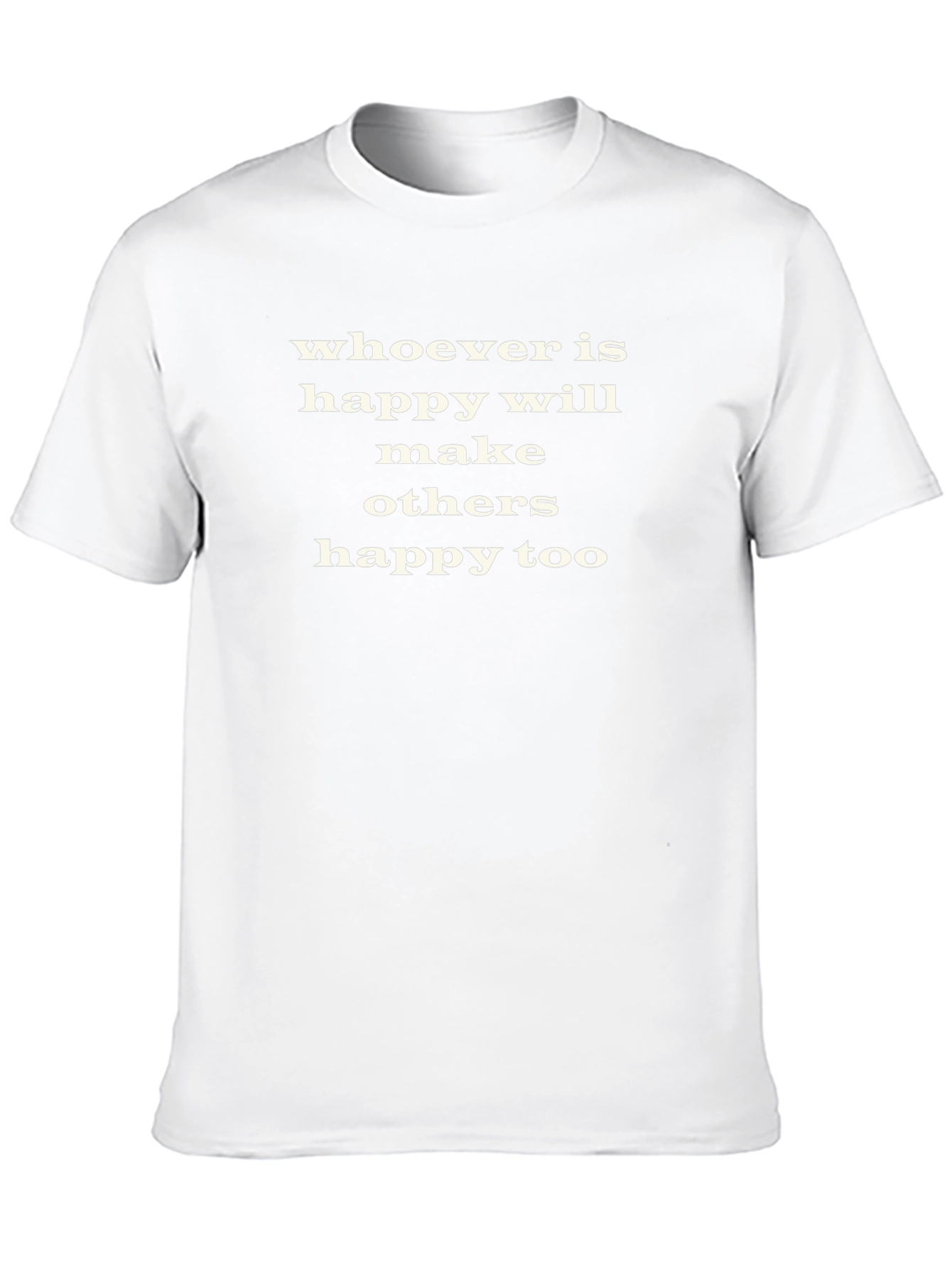 Happy Makes Happy T-Shirt - Black Cotton Tee
