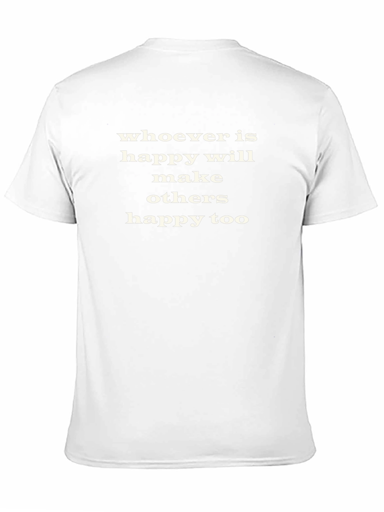 Happy Makes Happy T-Shirt - Black Cotton Tee