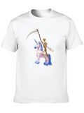 Skeleton Riding Unicorn T-Shirt