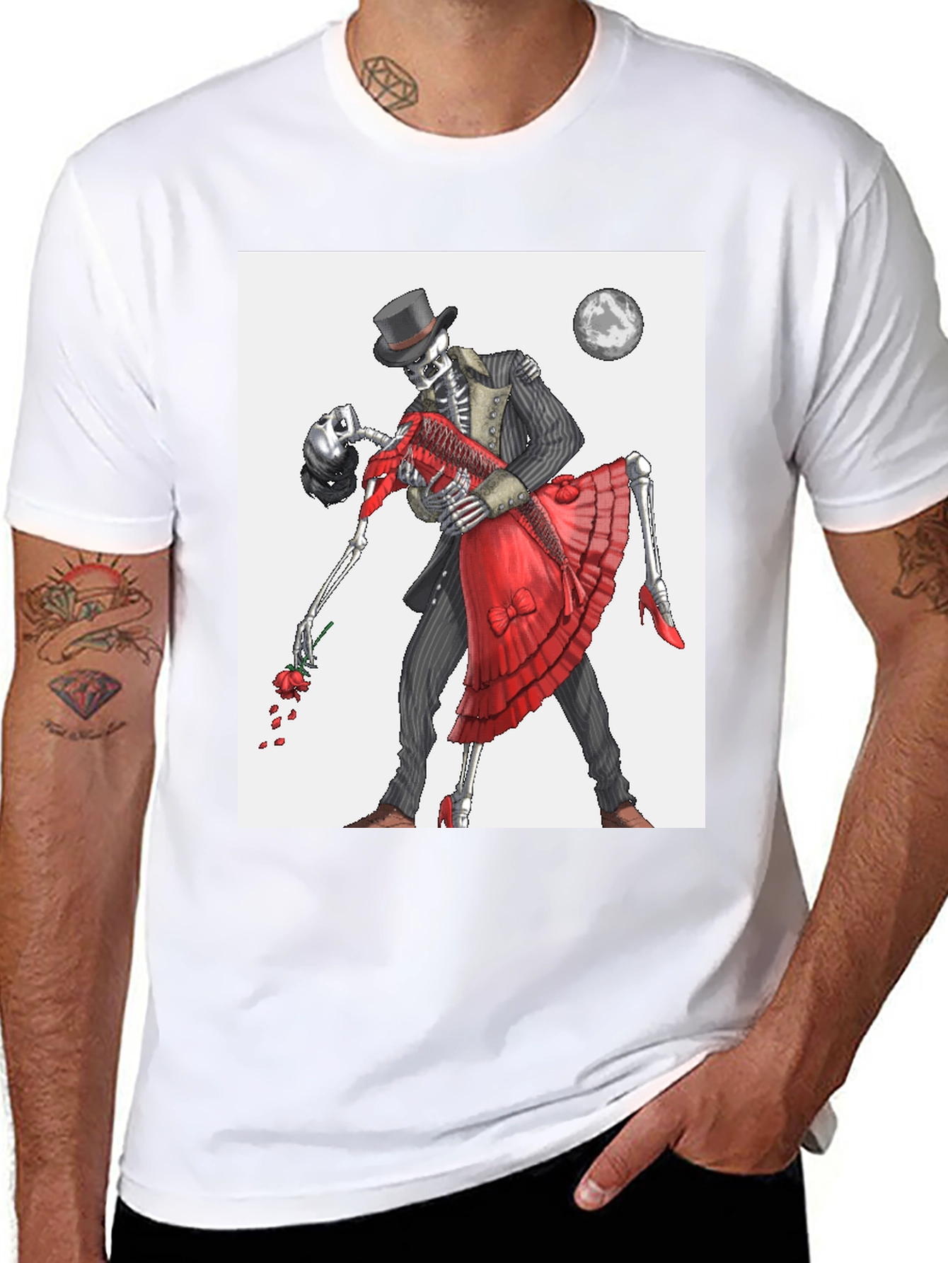 Skeleton Dance T-Shirt - Gothic Romance Tee