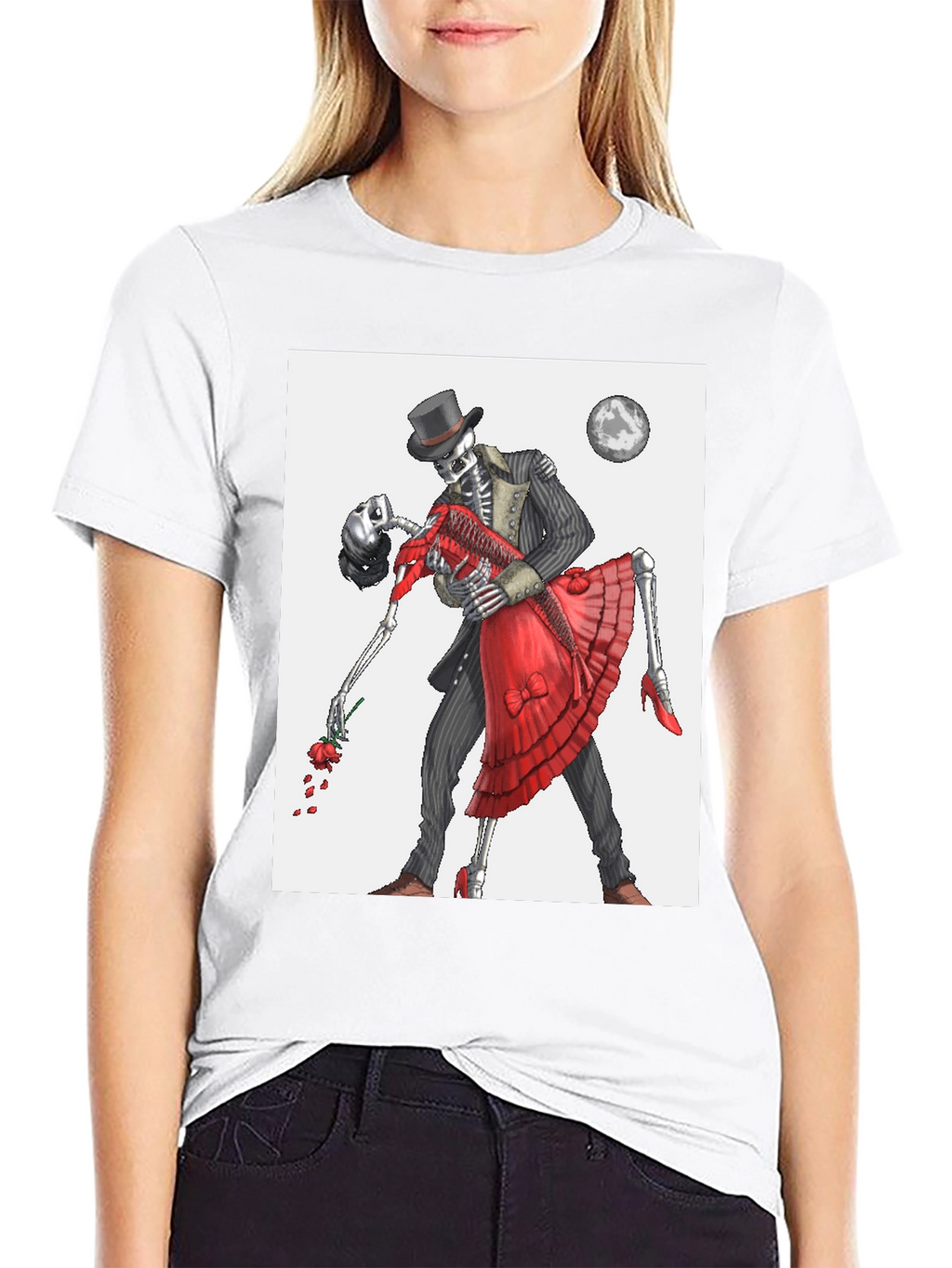 Skeleton Dance T-Shirt - Gothic Romance Tee