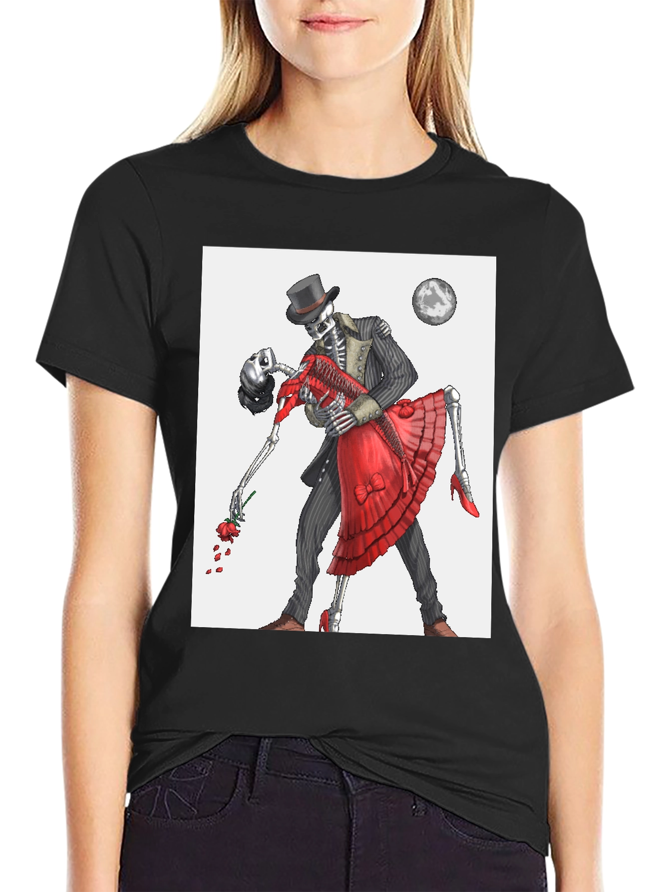 Skeleton Dance T-Shirt - Gothic Romance Tee