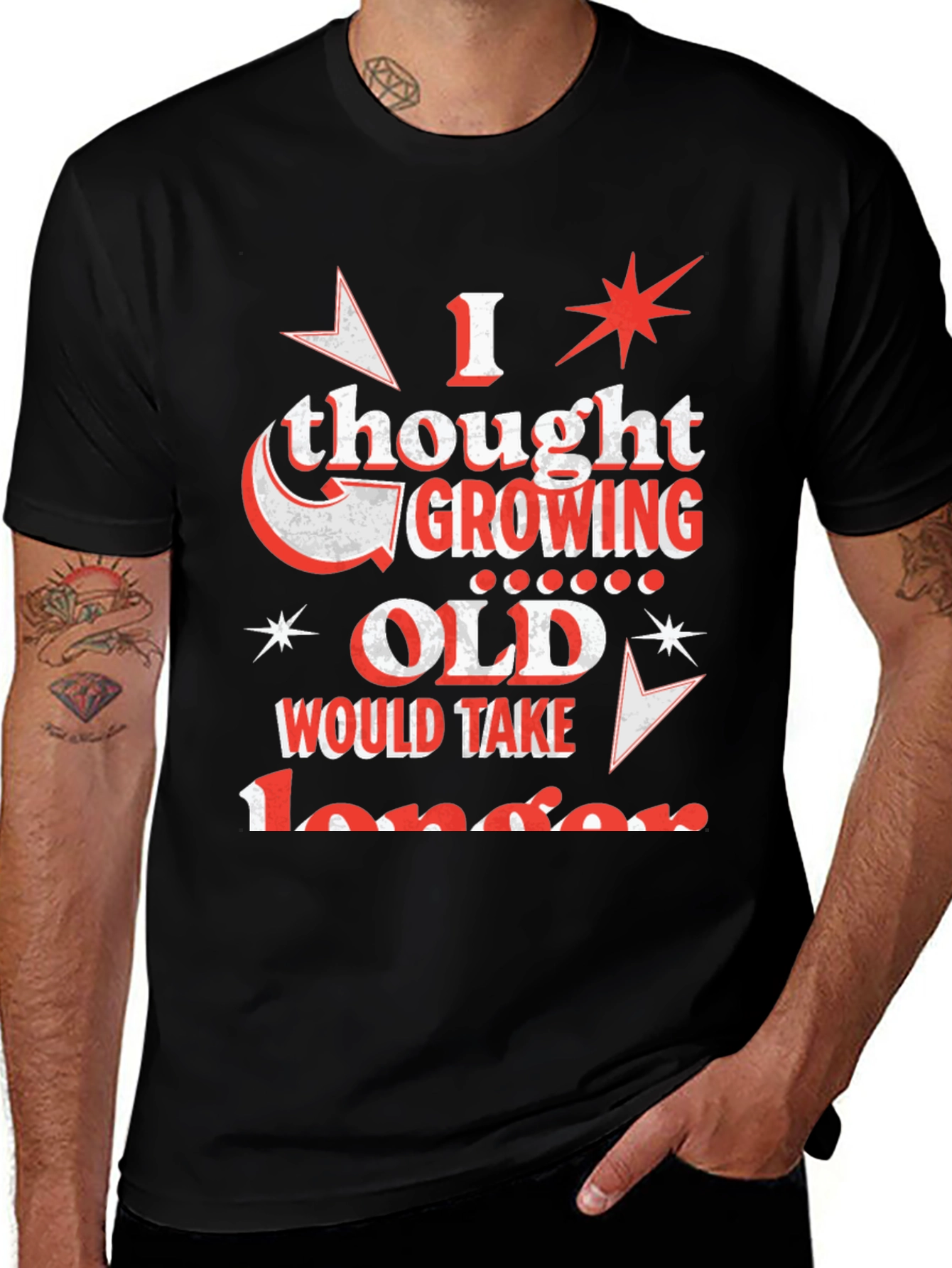 Funny Growing Old T-Shirt - Birthday Gift Tee