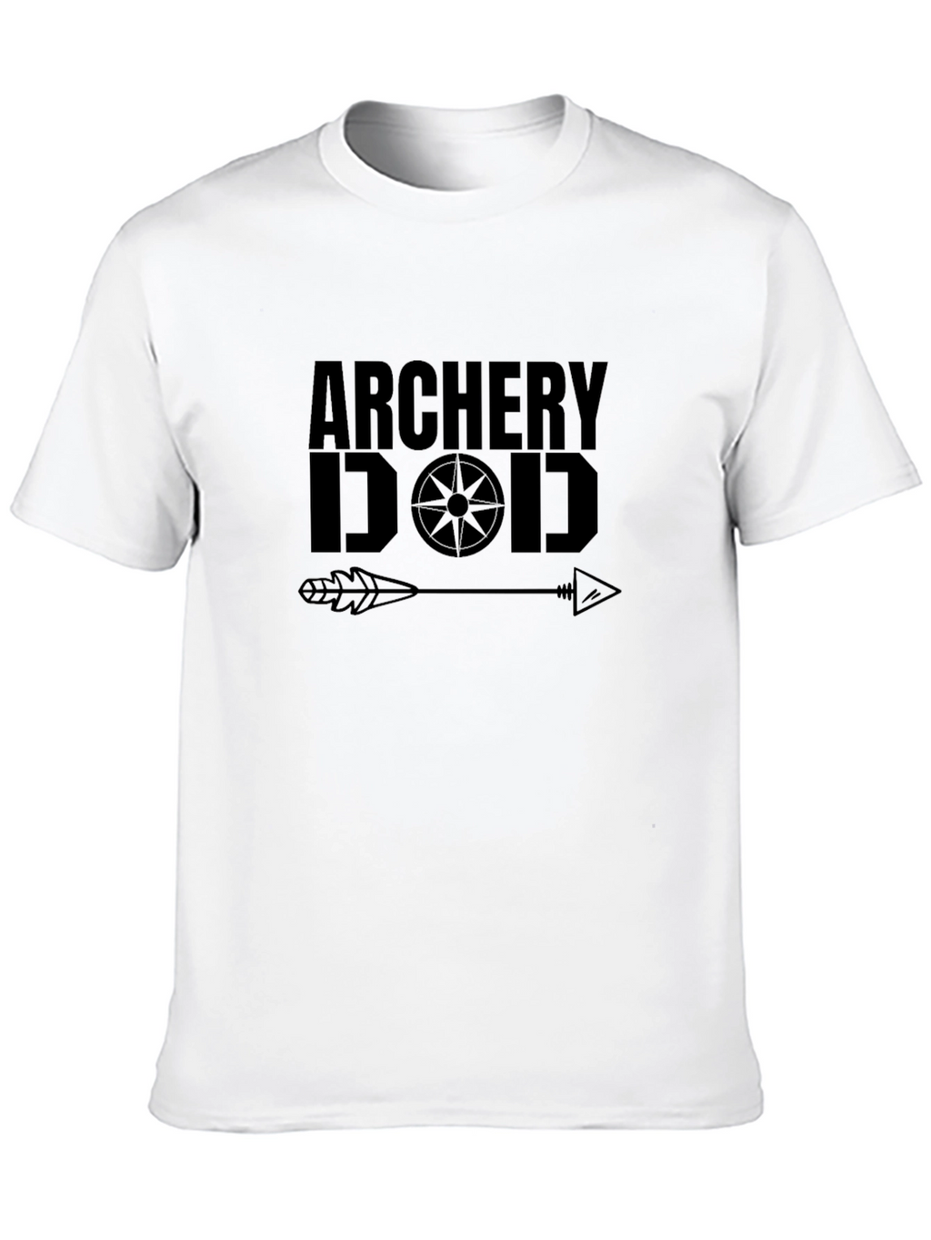Archery Dad Black Graphic T-Shirt
