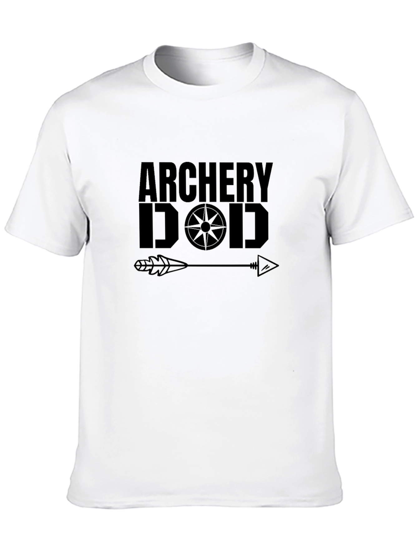 Archery Dad Black Graphic T-Shirt