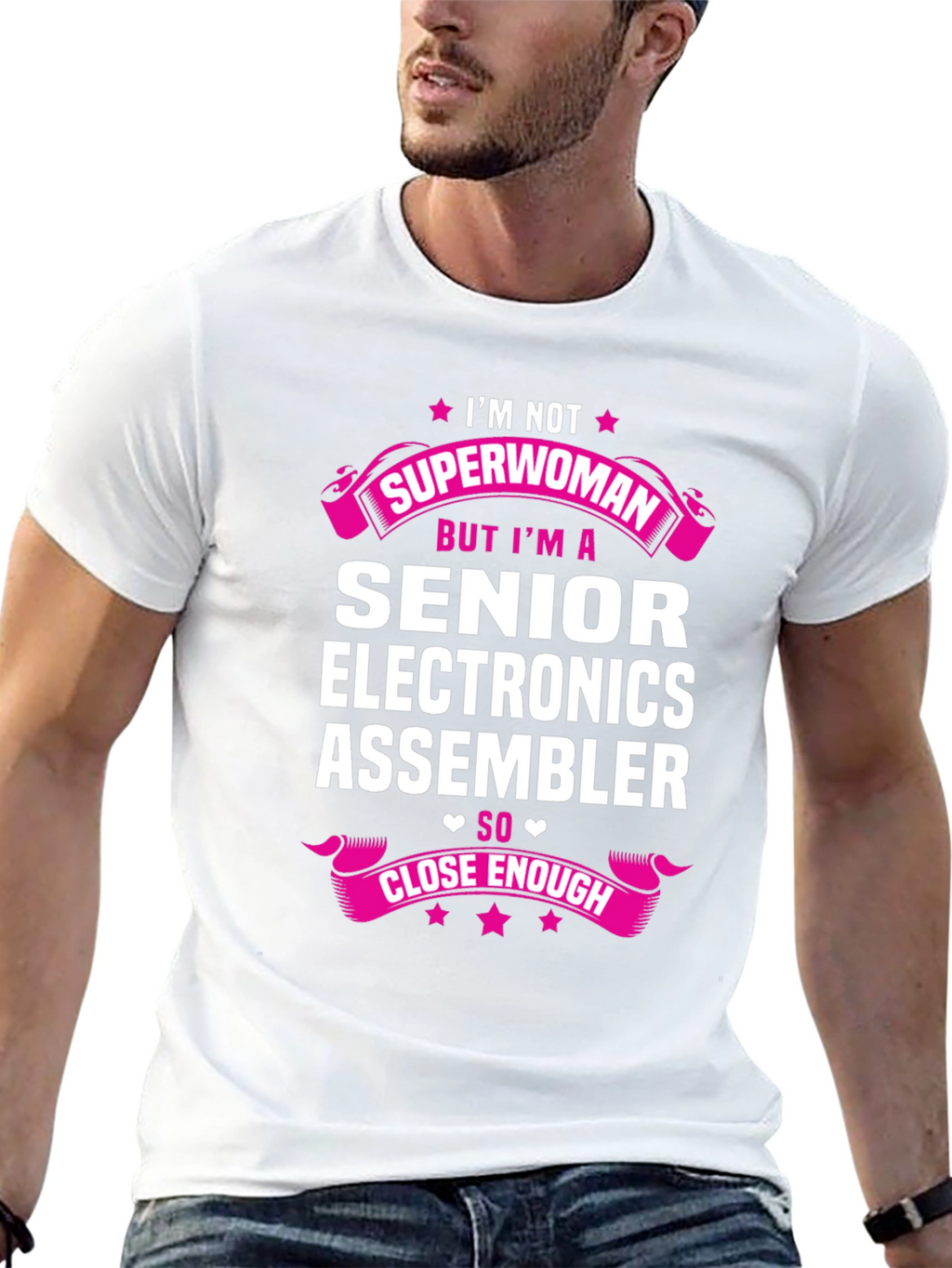 Senior Electronics Assembler Superwoman T-Shirt
