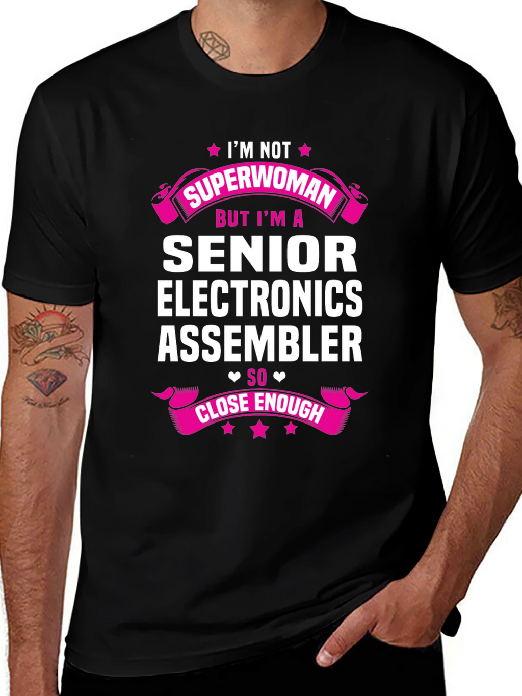 Senior Electronics Assembler Superwoman T-Shirt