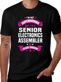 Senior Electronics Assembler Superwoman T-Shirt