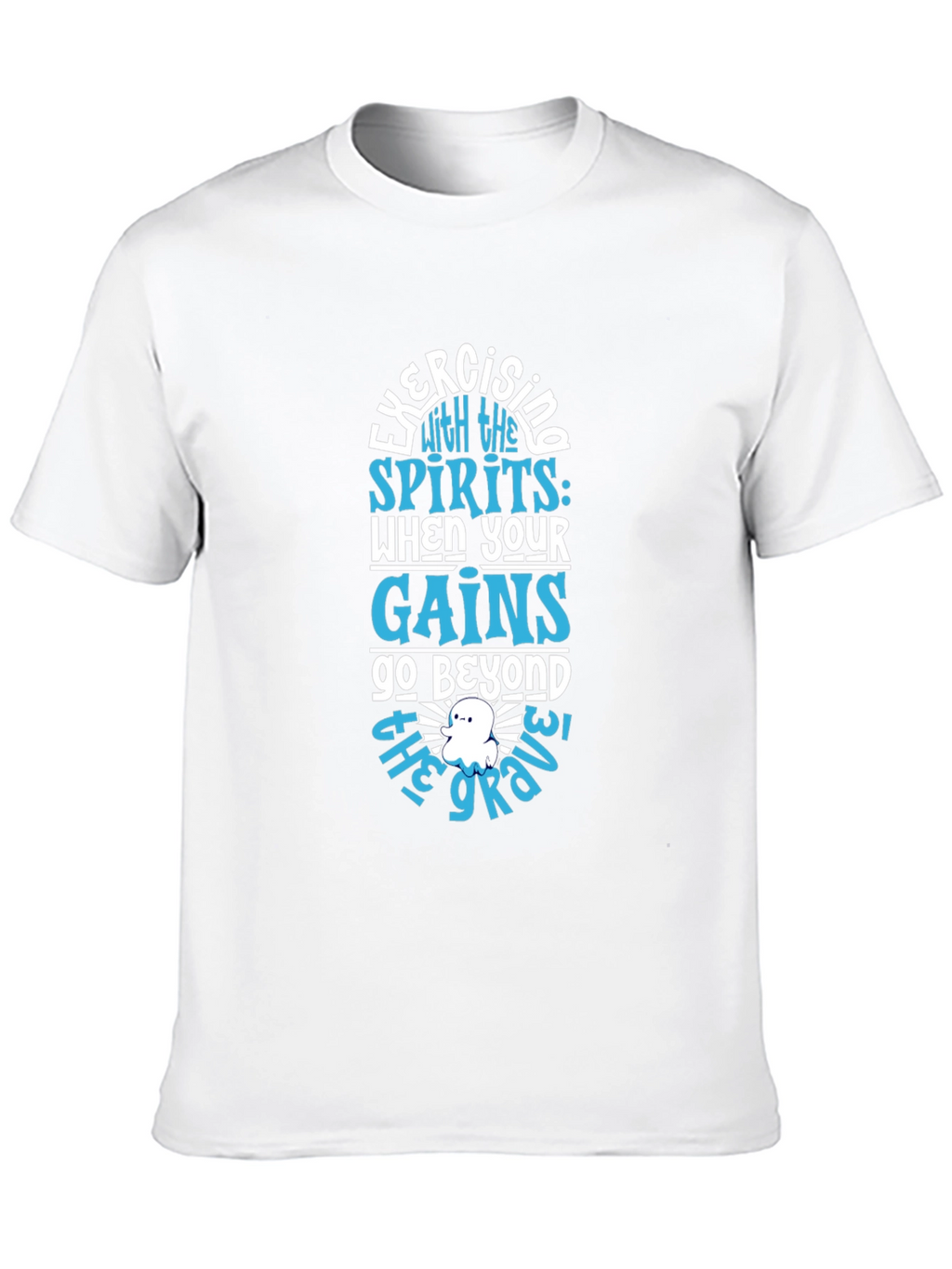 Exercising with Spirits Black T-Shirt