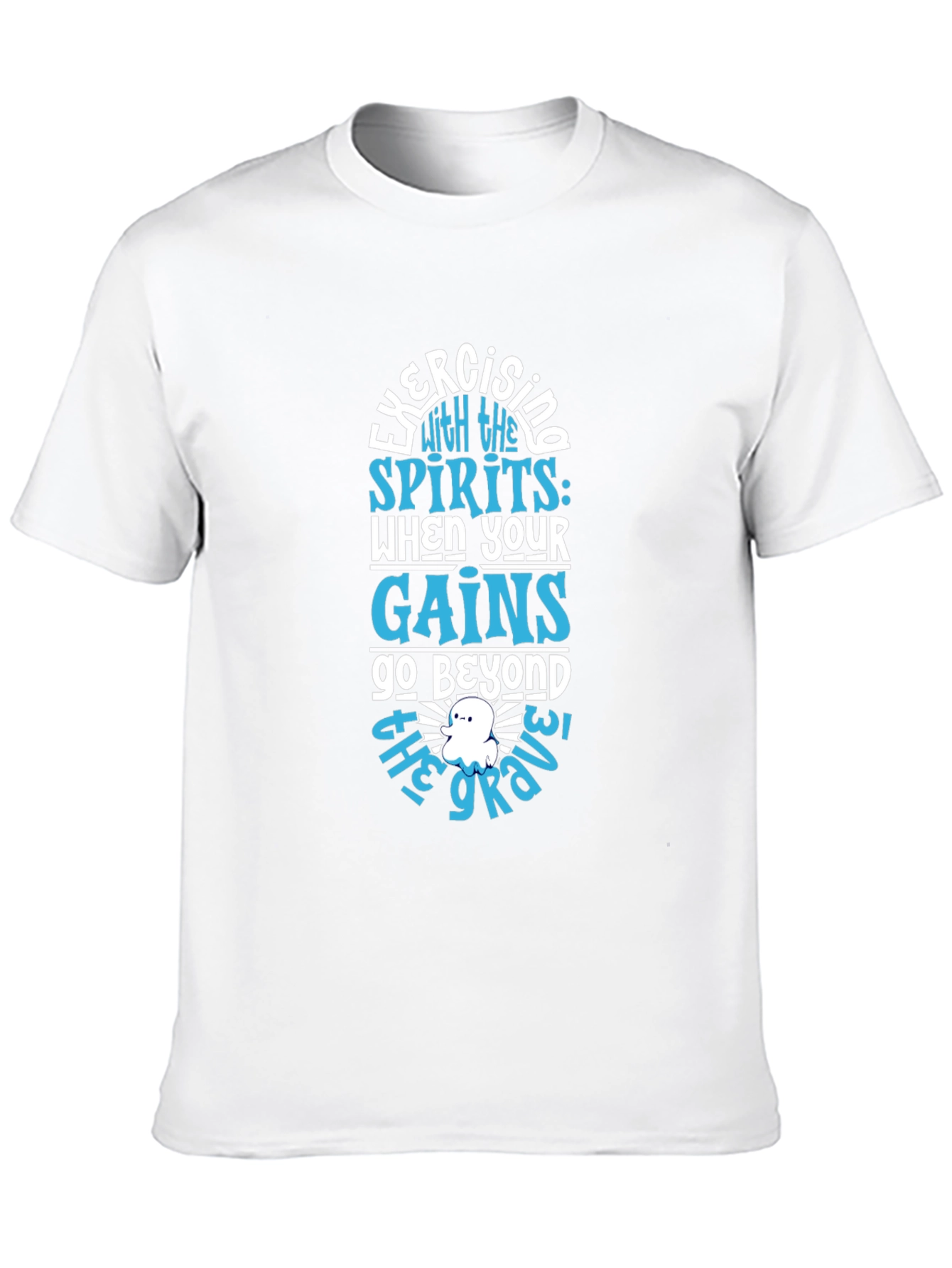 Exercising with Spirits Black T-Shirt
