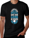 Exercising with Spirits Black T-Shirt