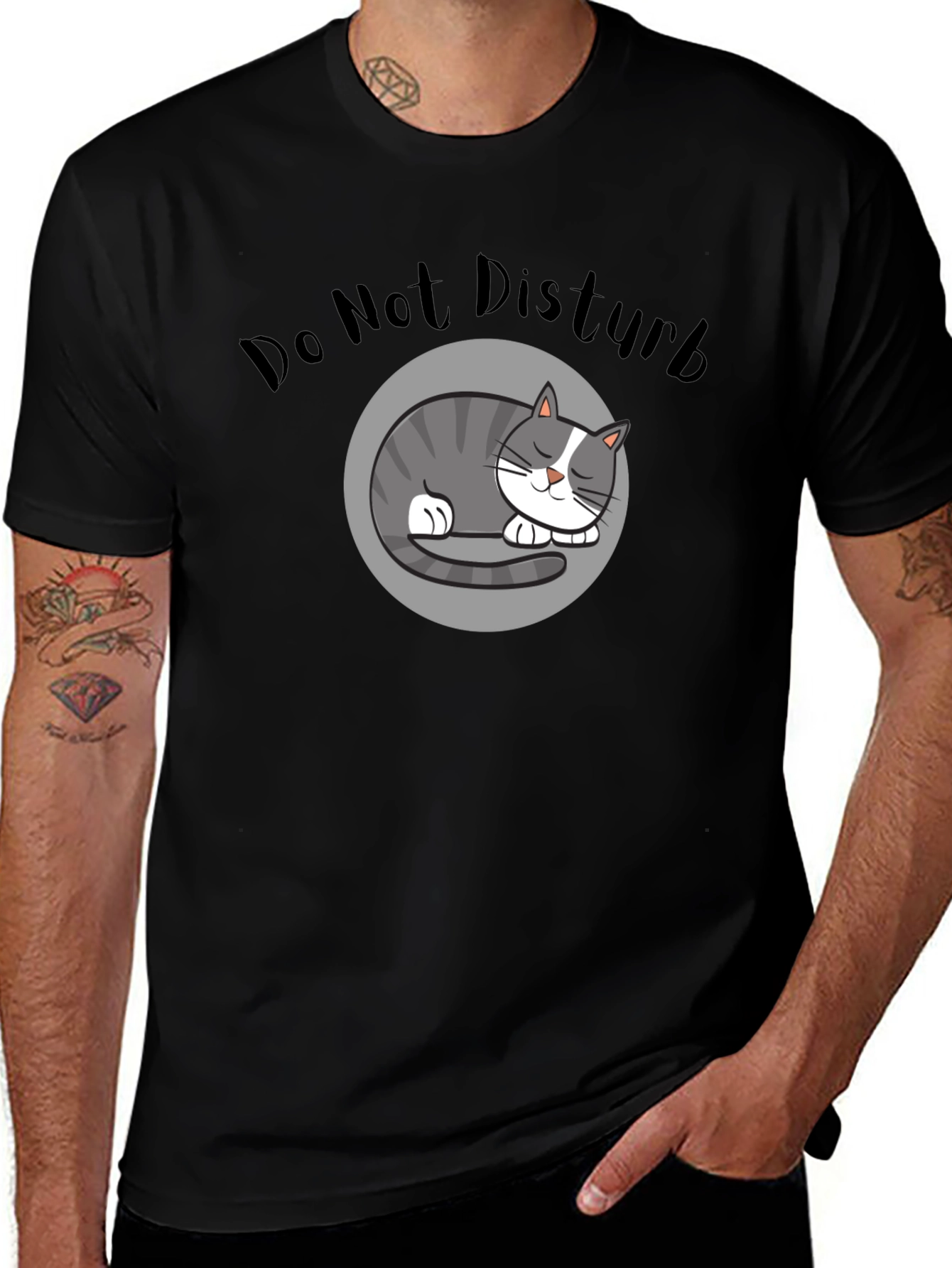 Do Not Disturb Cat T-Shirt - Relaxed Fit