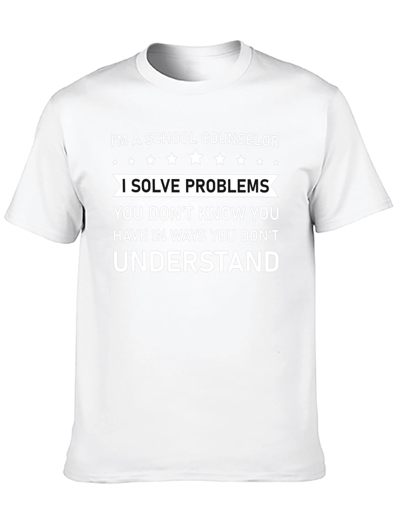School Counselor Solve Problems T-Shirt
