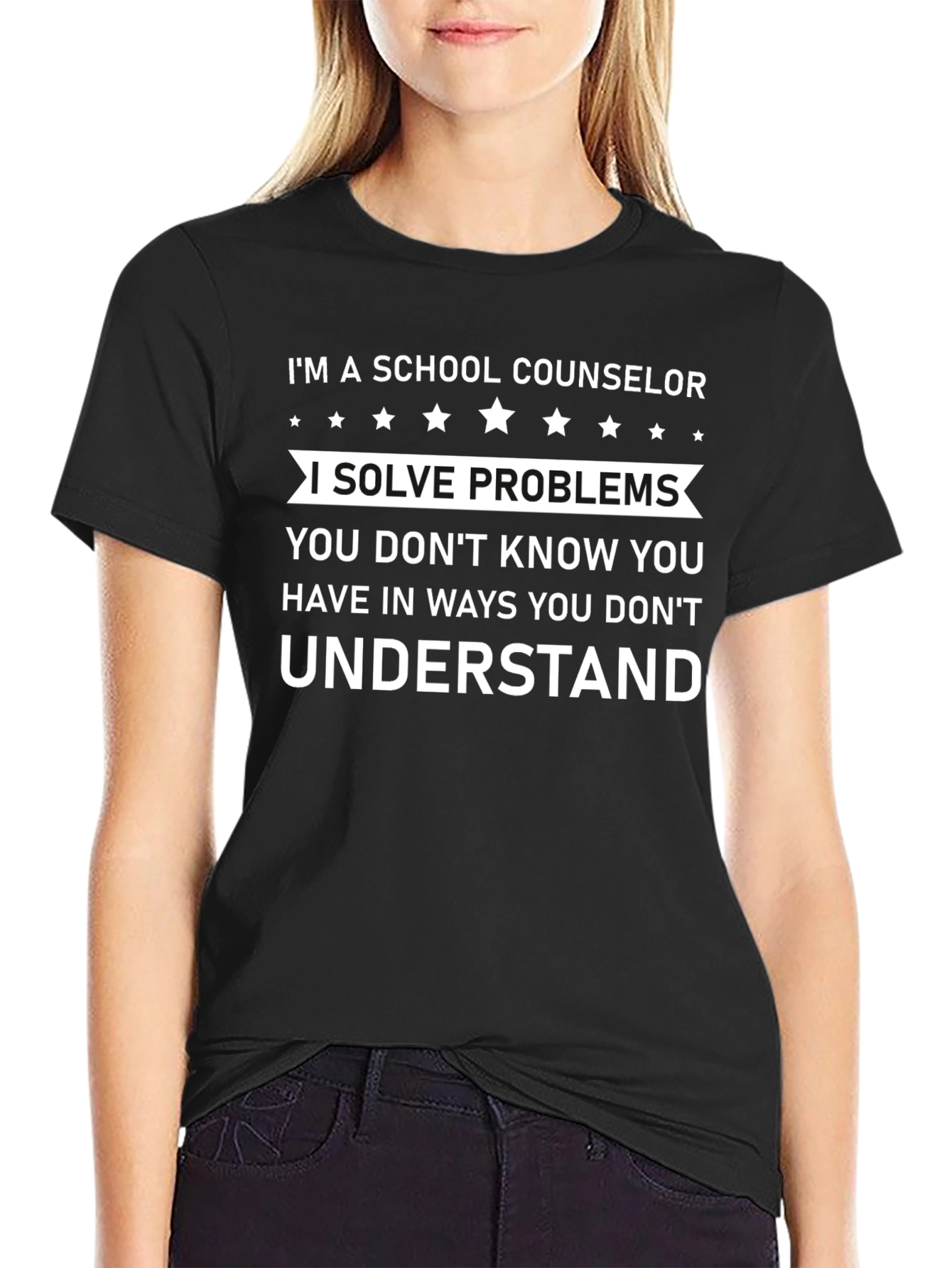 School Counselor Solve Problems T-Shirt
