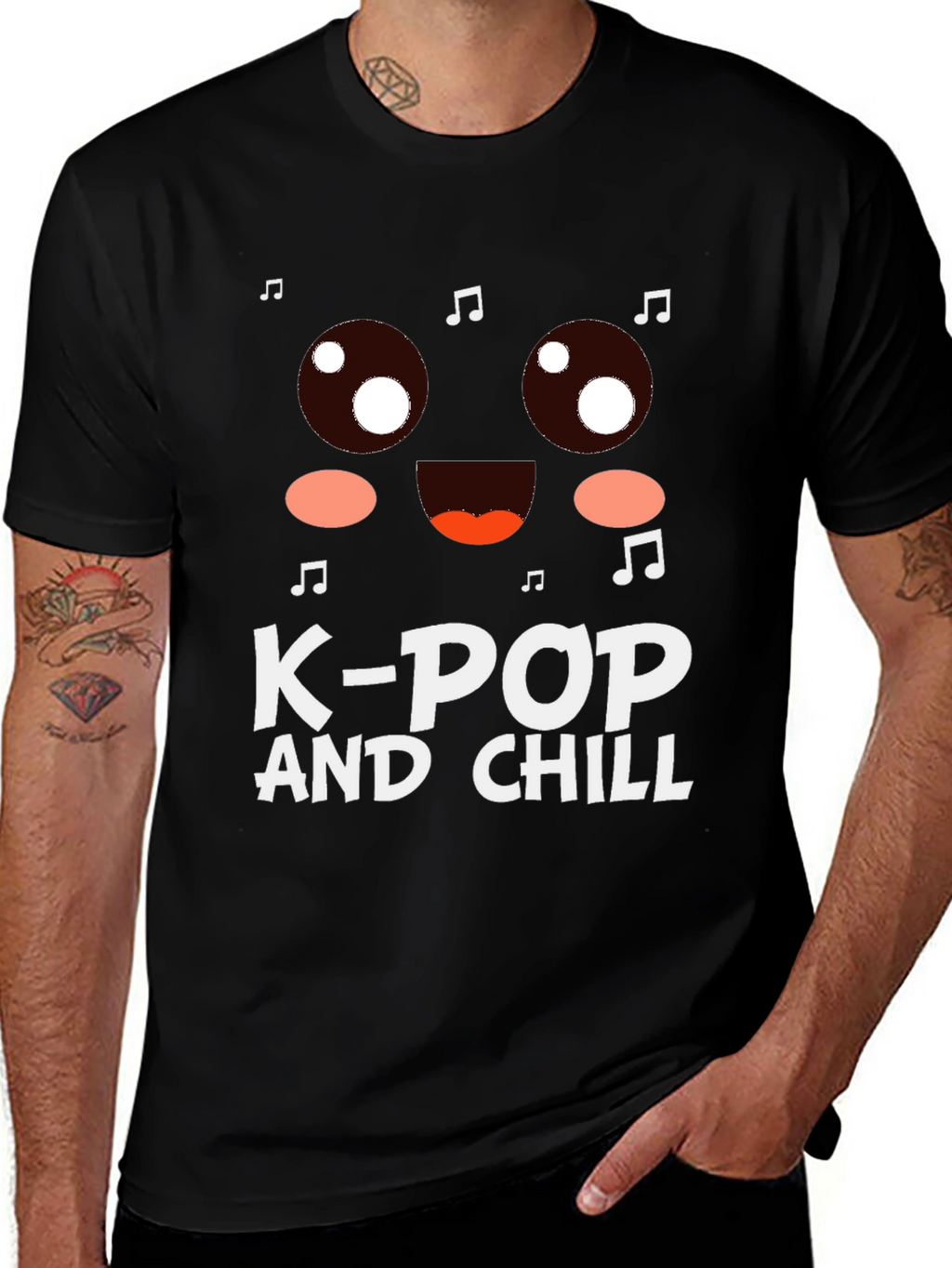 K-Pop and Chill Graphic T-Shirt