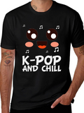 K-Pop and Chill Graphic T-Shirt