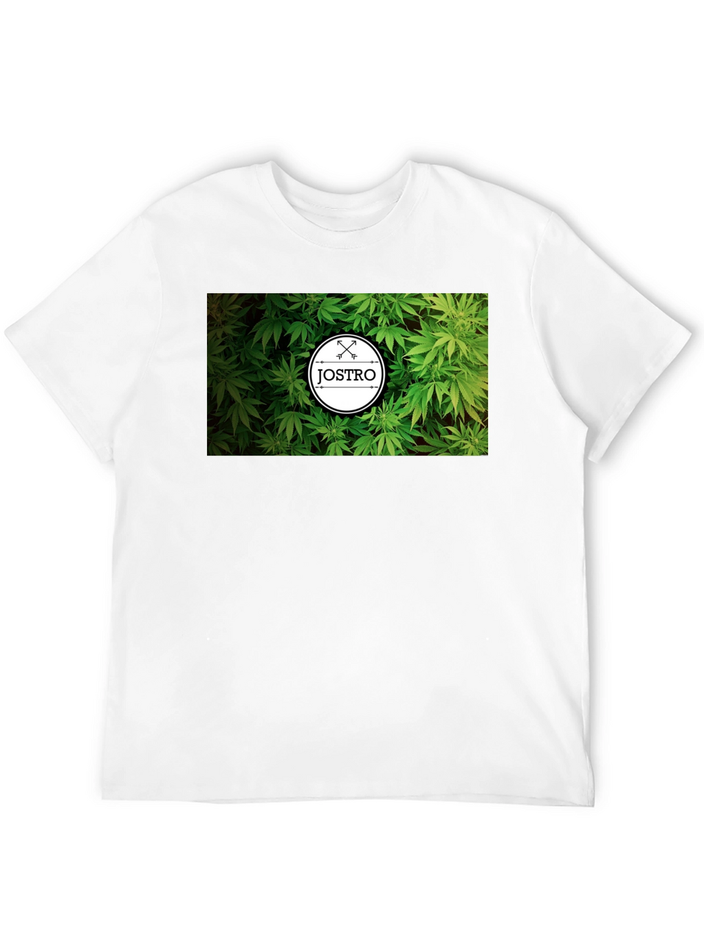 JOSTRO Weed Graphic Black T-Shirt