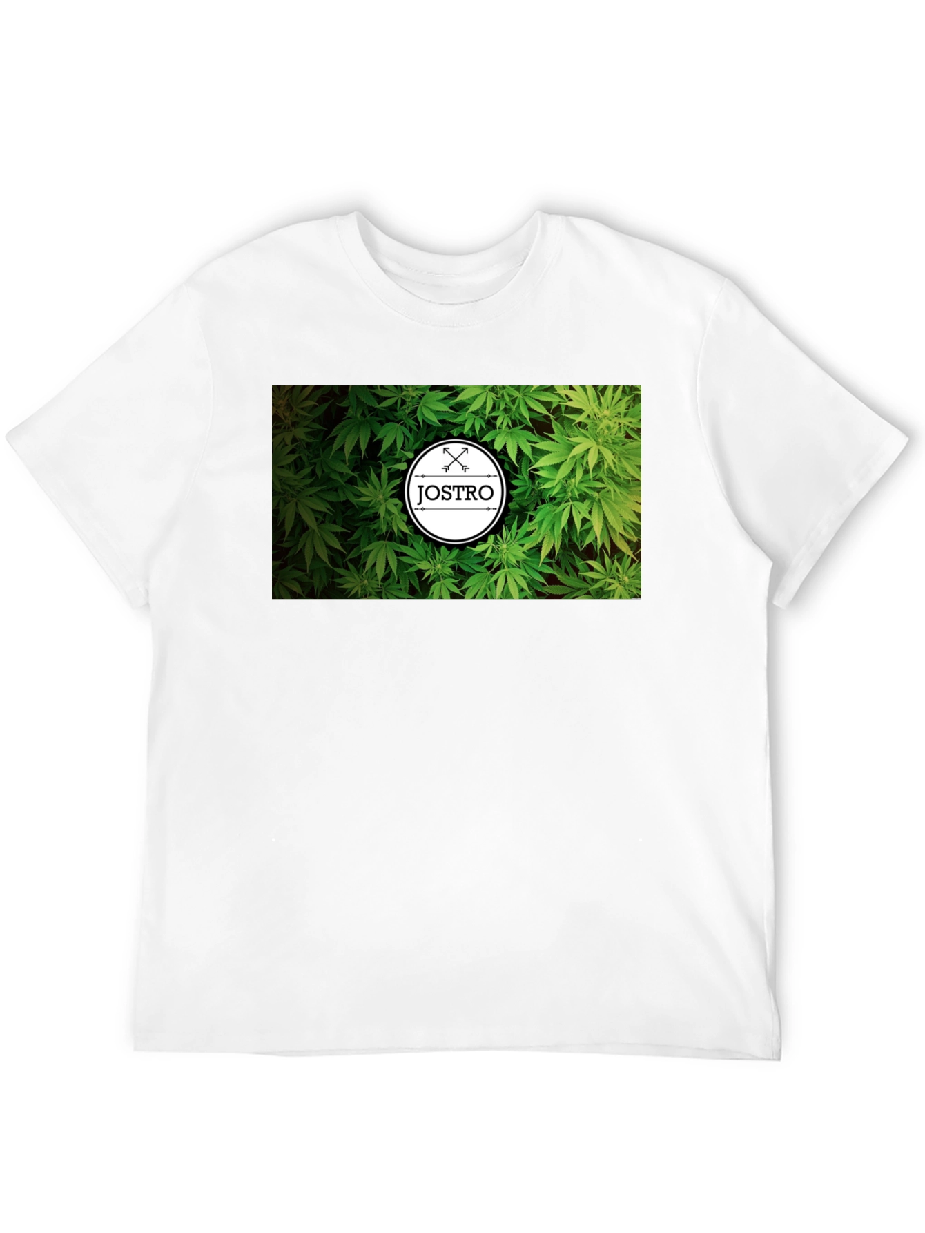JOSTRO Weed Graphic Black T-Shirt