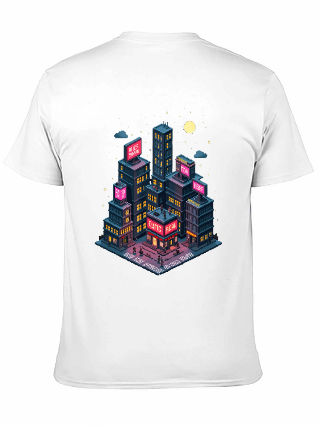 Pixel Art Cityscape T-Shirt