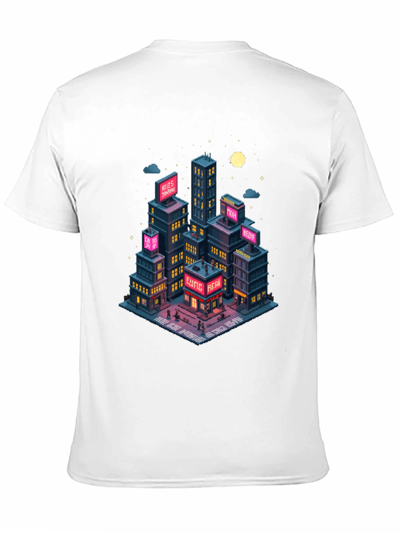 Pixel Art Cityscape T-Shirt