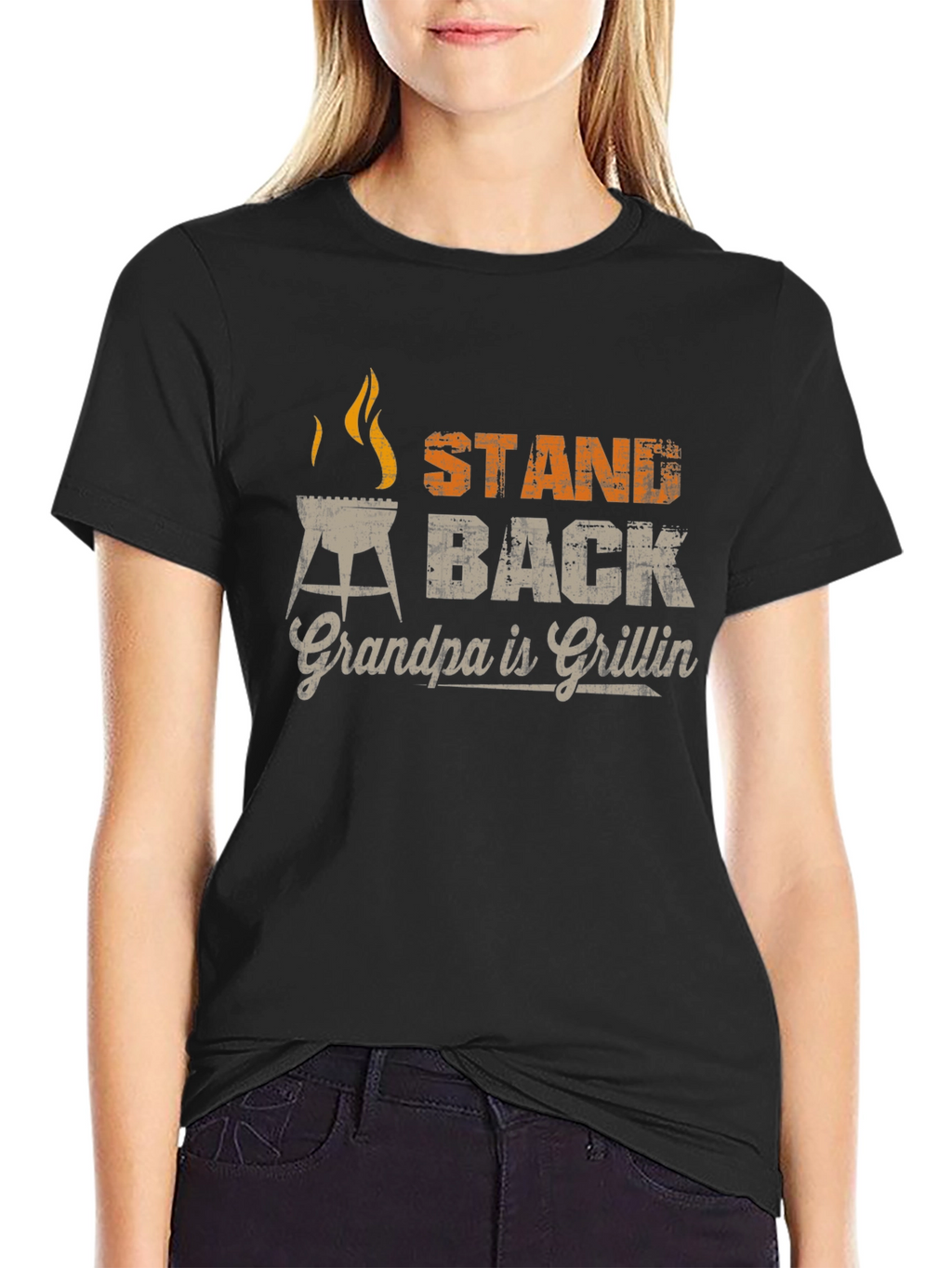 Grandpa Grillin T-Shirt - Stand Back BBQ Master