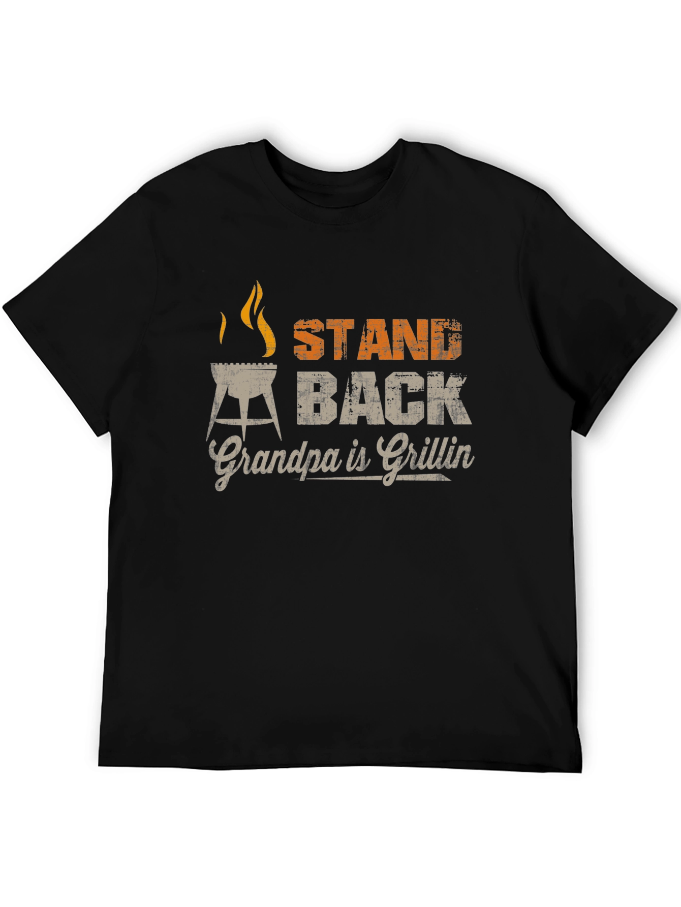 Grandpa Grillin T-Shirt - Stand Back BBQ Master