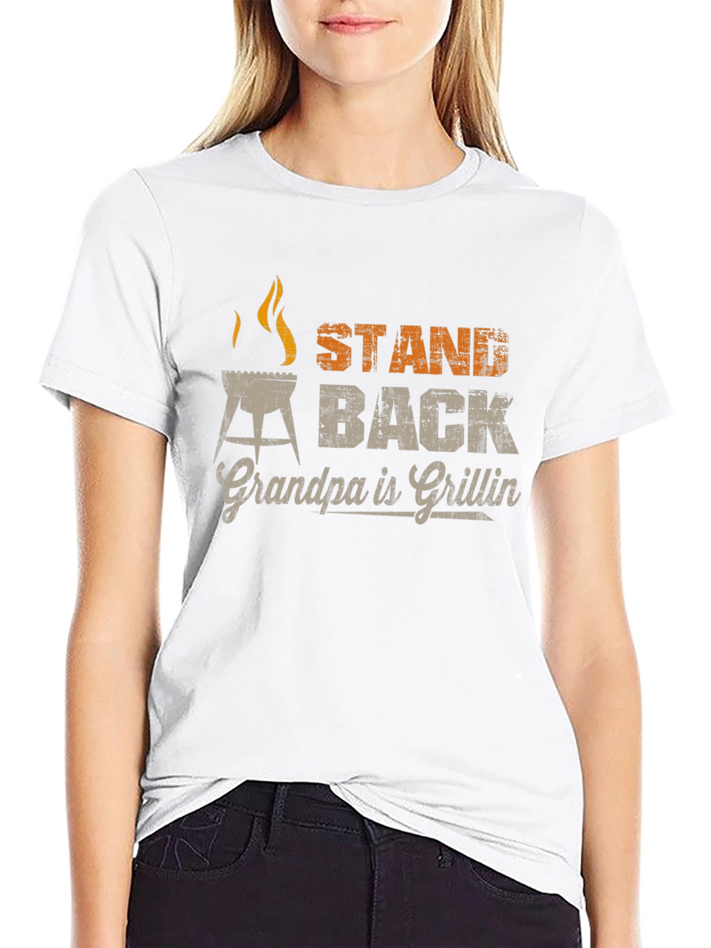Grandpa Grillin T-Shirt - Stand Back BBQ Master