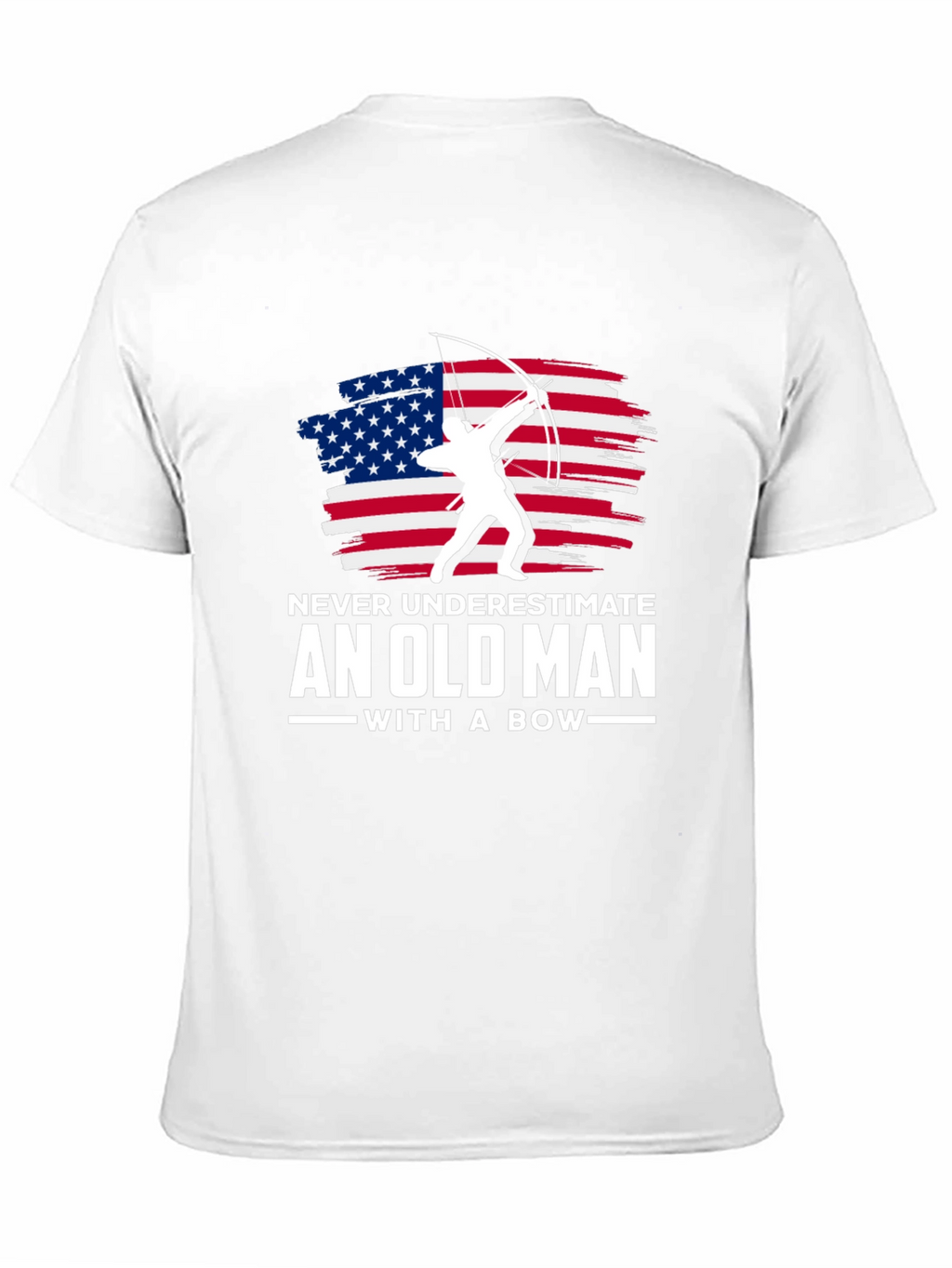Old Man with a Bow Graphic T-Shirt
