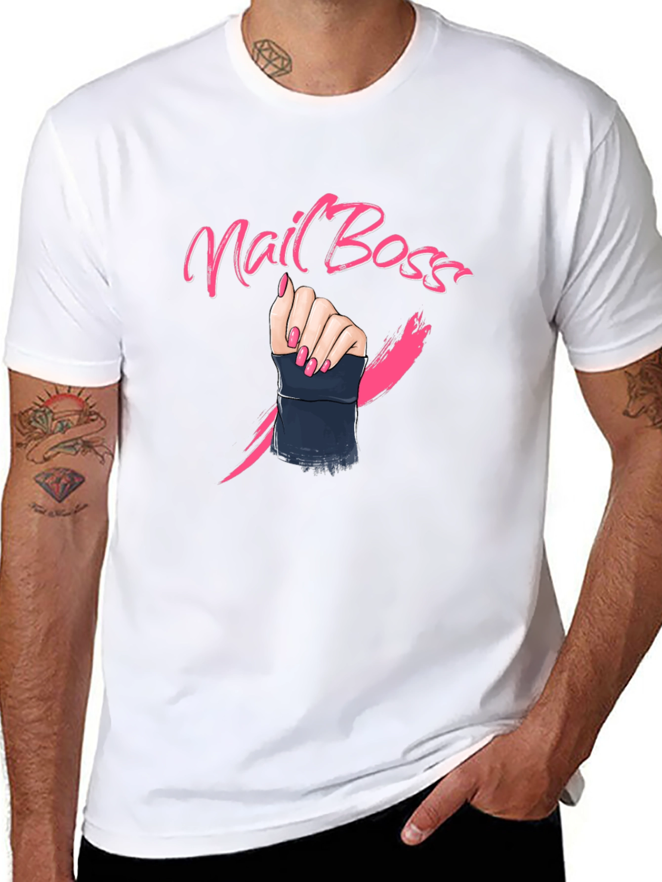 Nail Boss Graphic T-Shirt - Stylish & Bold