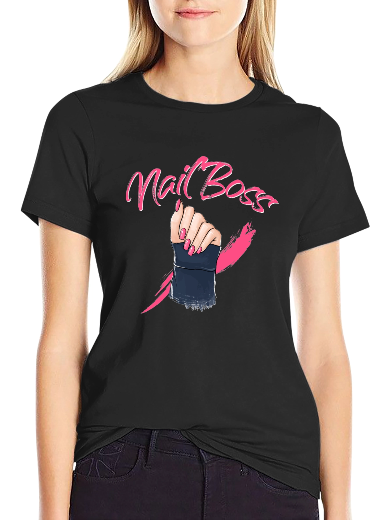Nail Boss Graphic T-Shirt - Stylish & Bold
