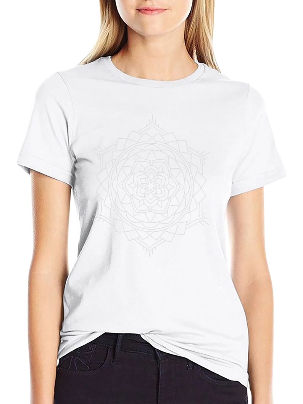 Geometric Mandala T-Shirt - Modern Design