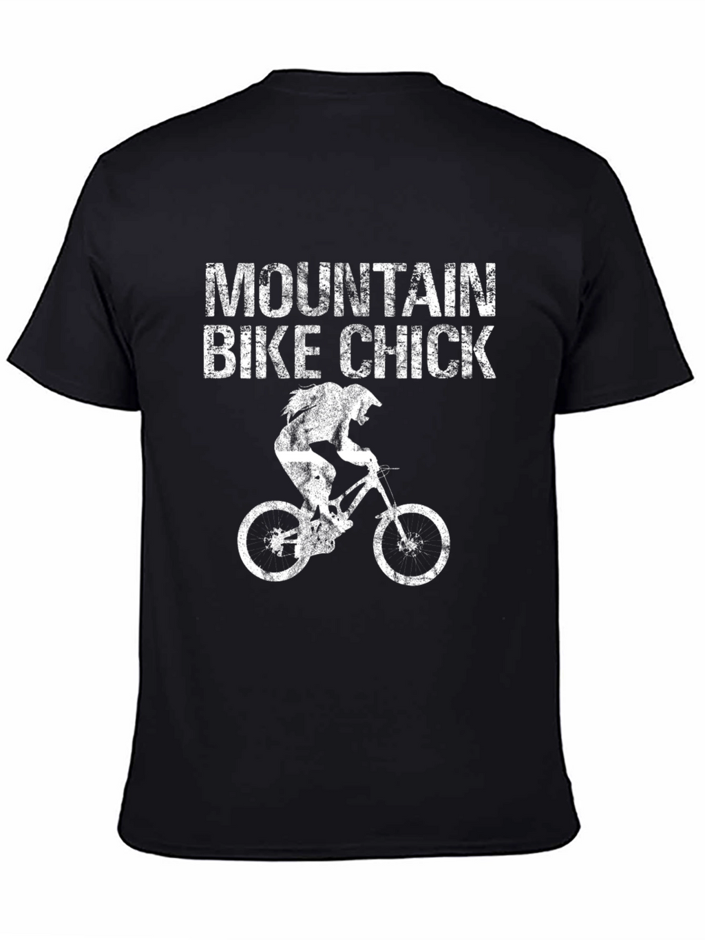 Mountain Bike Chick Graphic Tee - Black