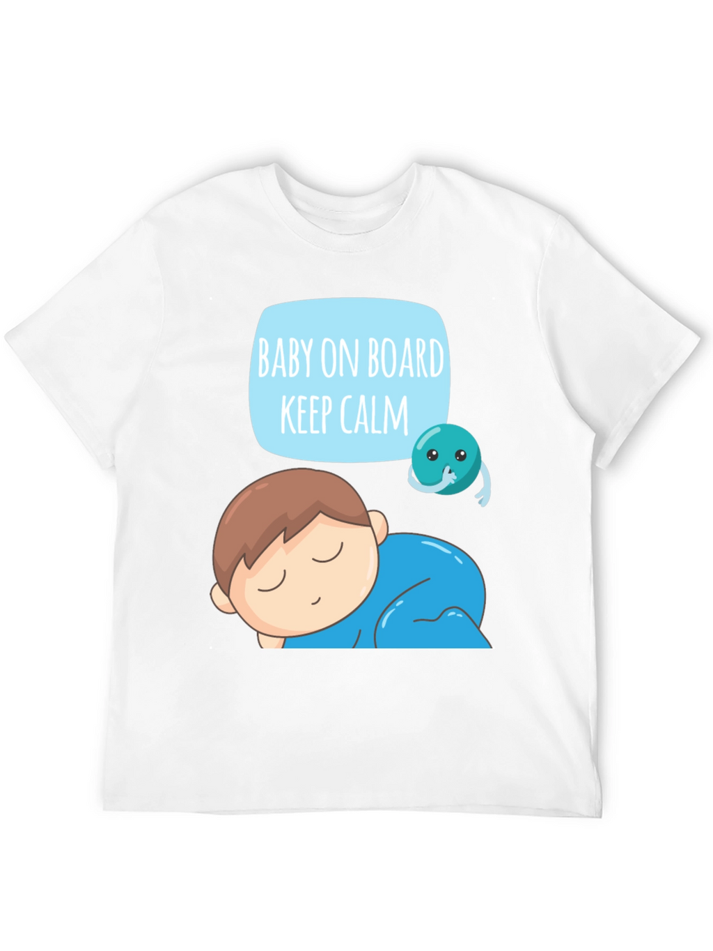 Baby On Board Keep Calm Graphic T-Shirt