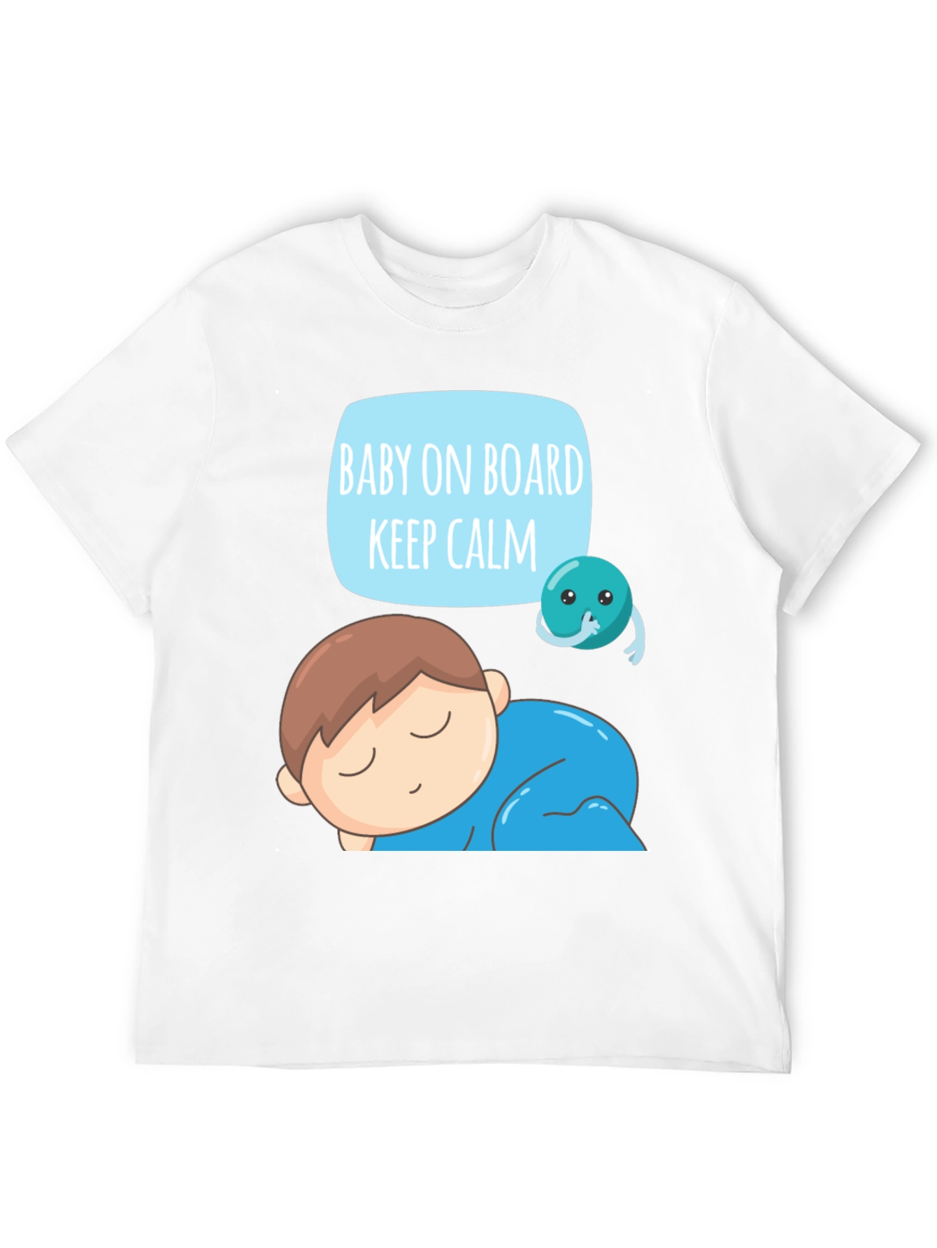 Baby On Board Keep Calm Graphic T-Shirt