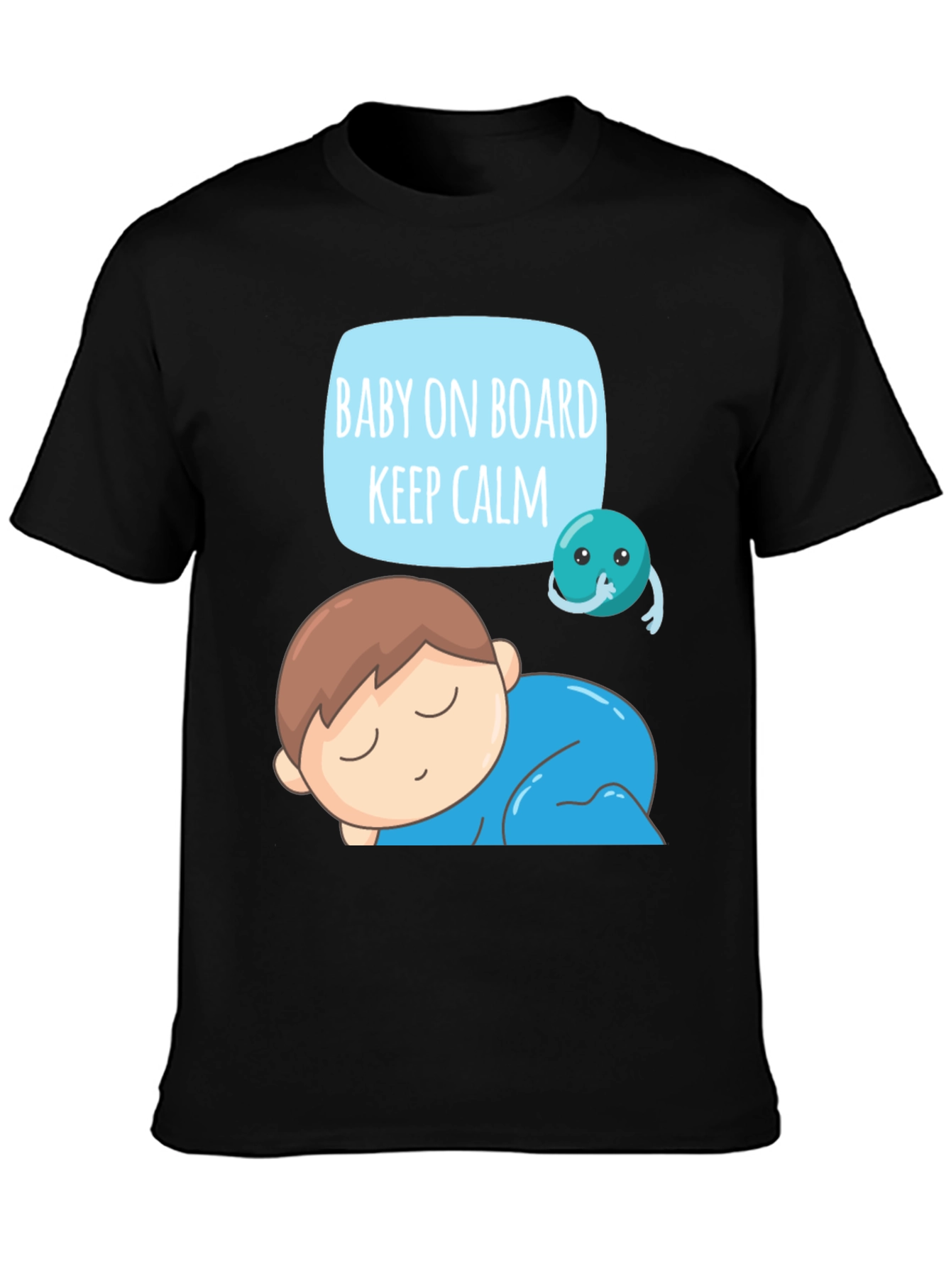 Baby On Board Keep Calm Graphic T-Shirt