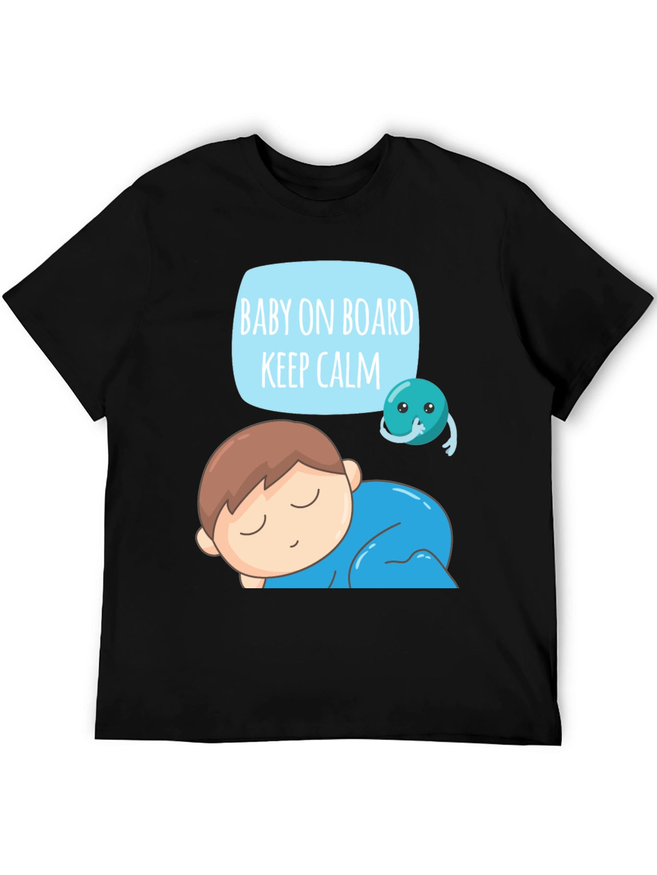 Baby On Board Keep Calm Graphic T-Shirt