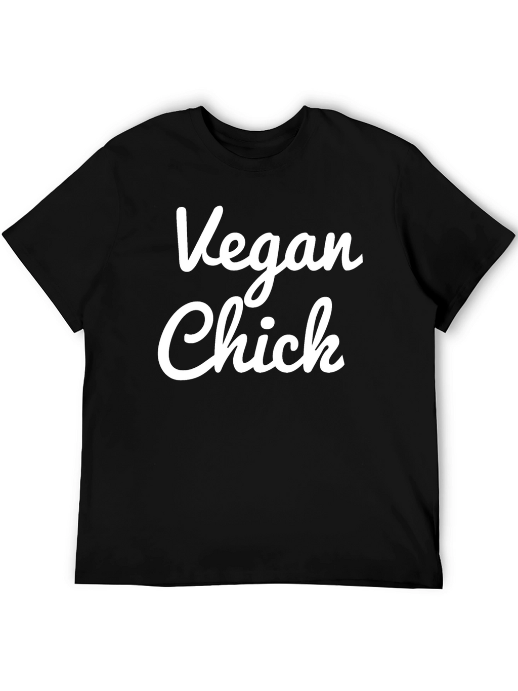 Vegan Chick Black T-Shirt - Animal Lover Tee