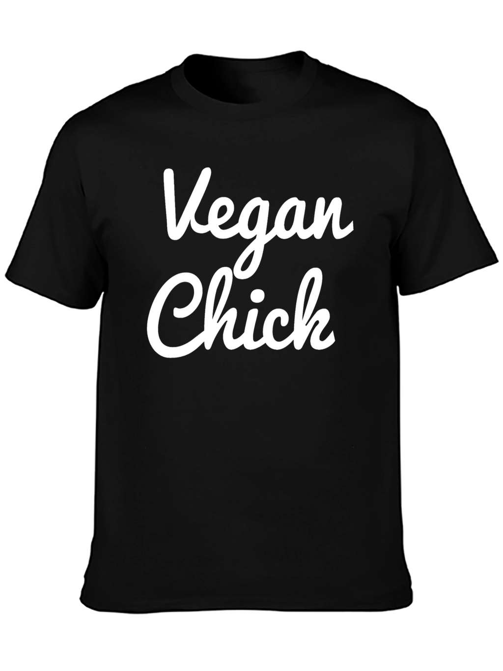 Vegan Chick Black T-Shirt - Animal Lover Tee
