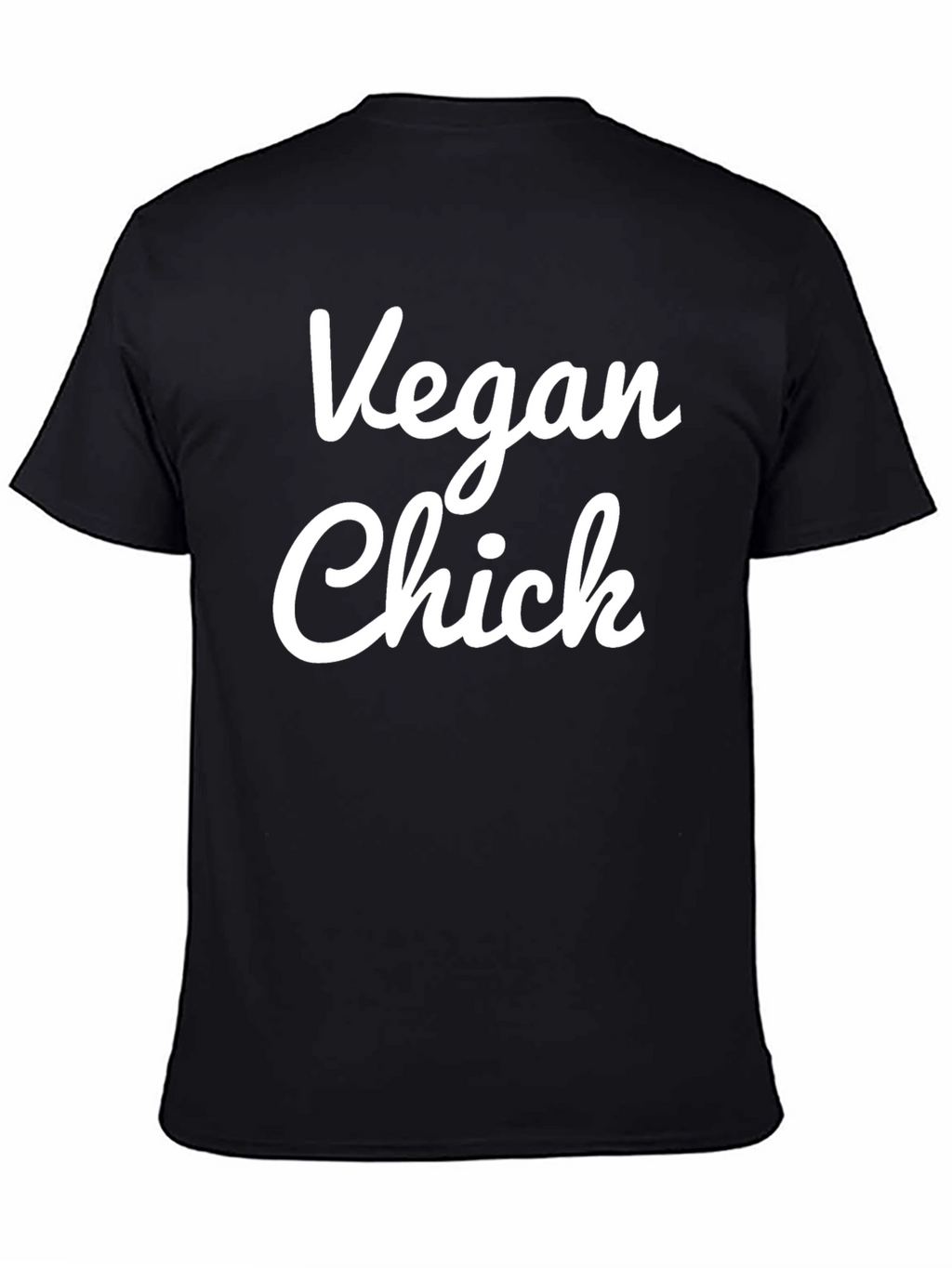 Vegan Chick Black T-Shirt - Animal Lover Tee