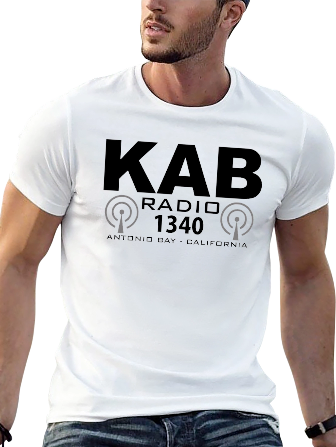 KAB Radio 1340 Black Graphic Tee
