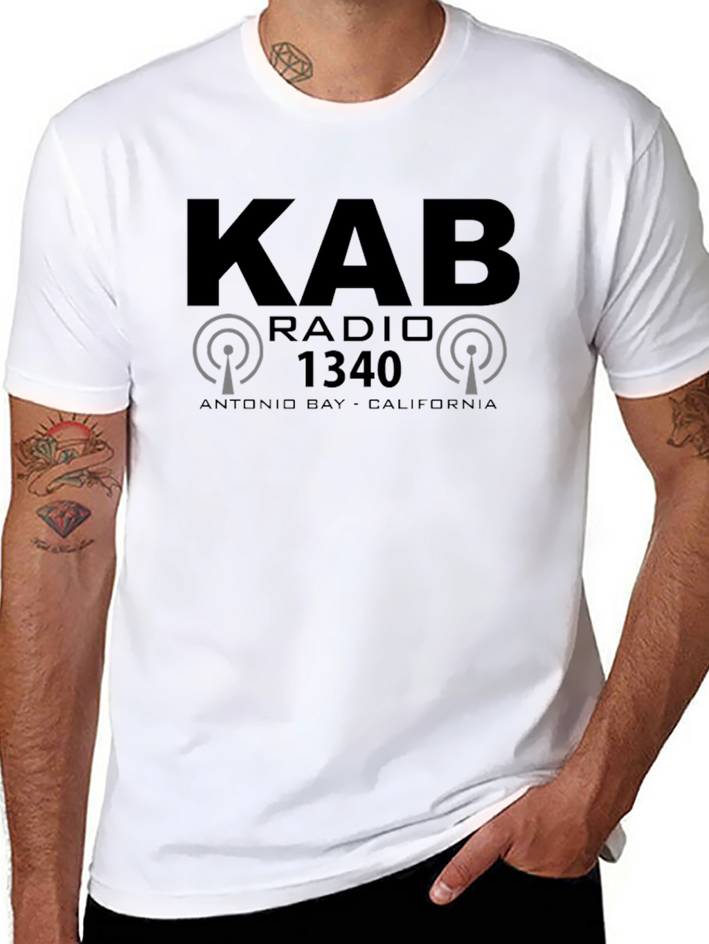 KAB Radio 1340 Black Graphic Tee