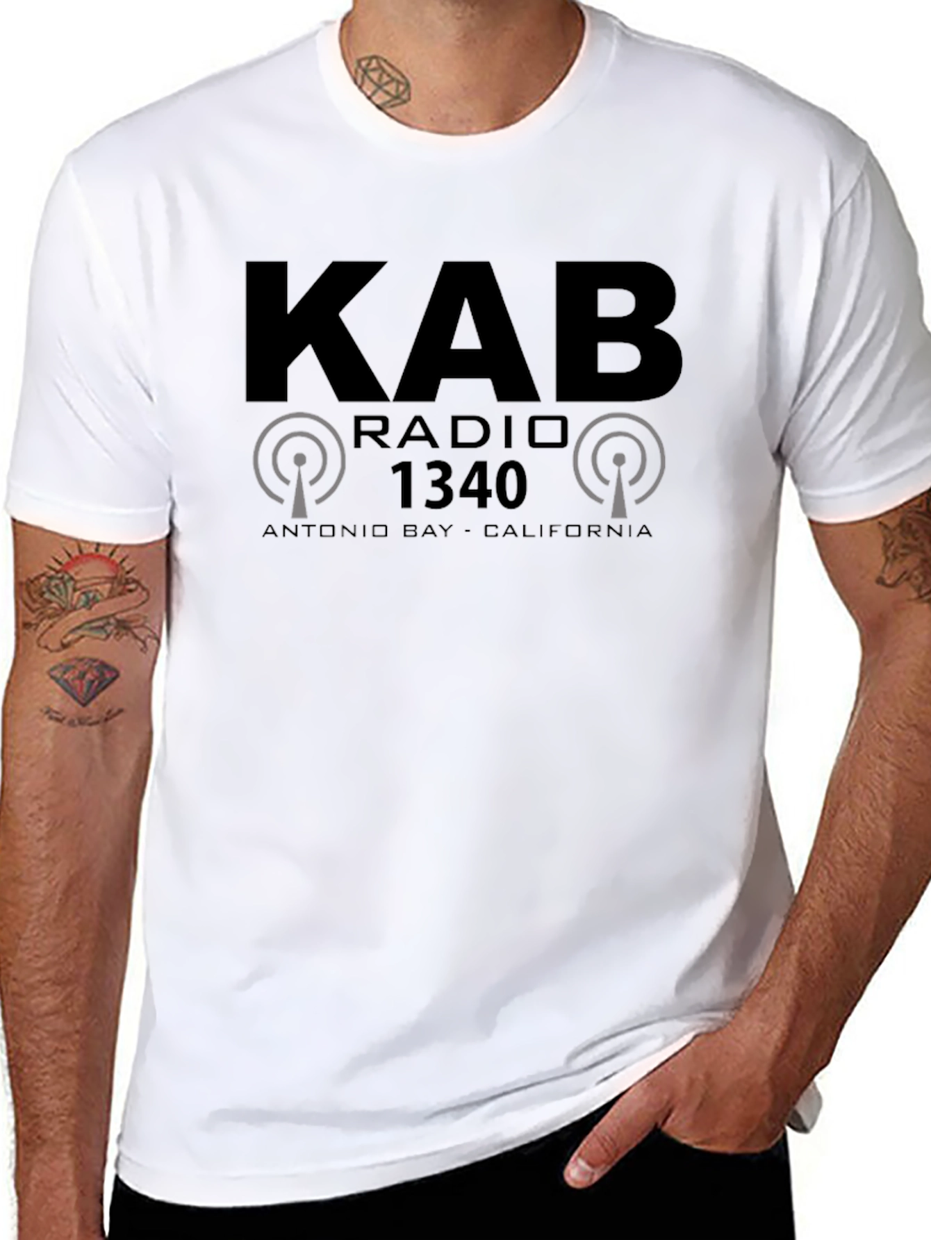 KAB Radio 1340 Black Graphic Tee