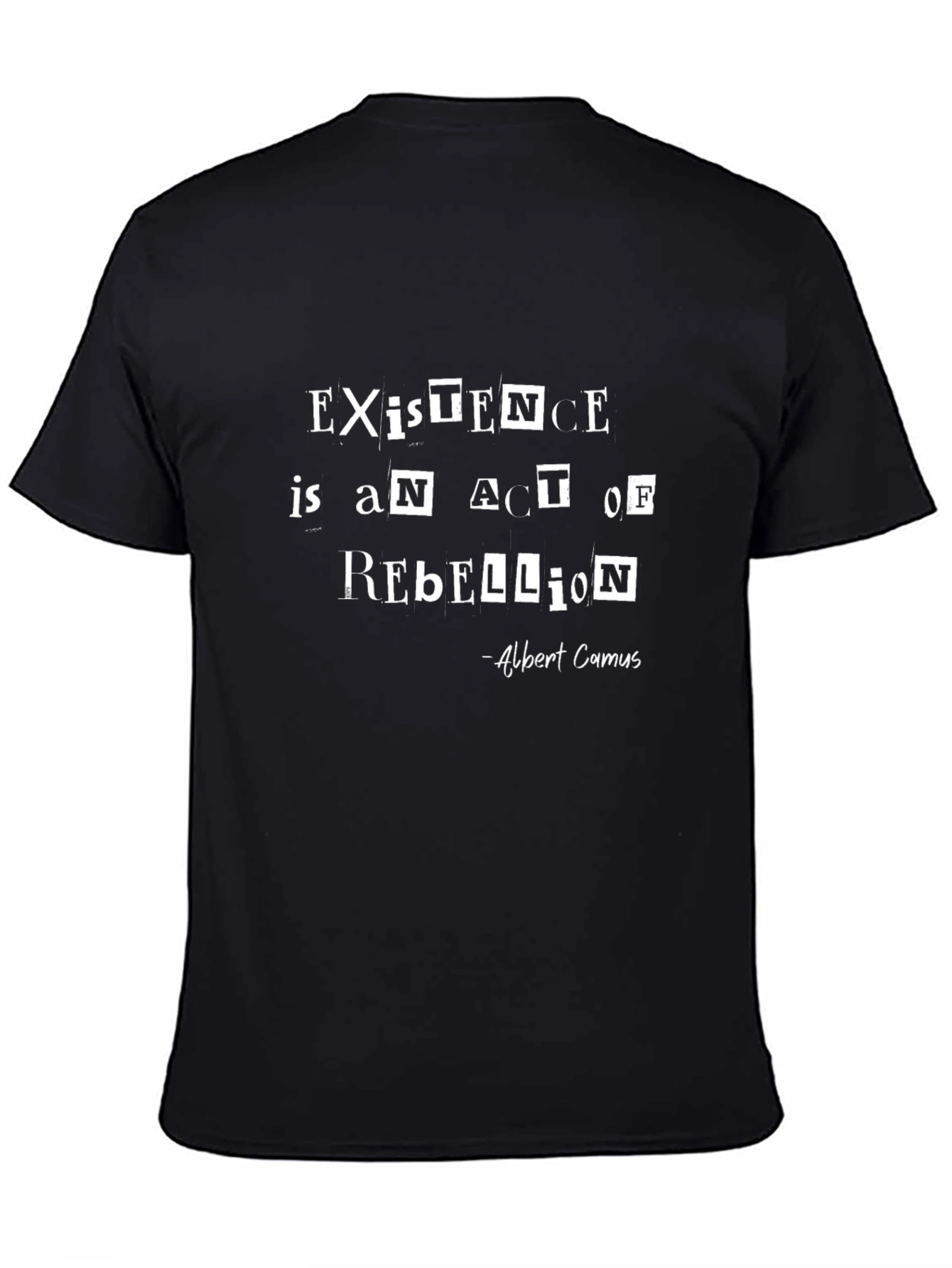 Existential Rebellion T-Shirt - Albert Camus Quote